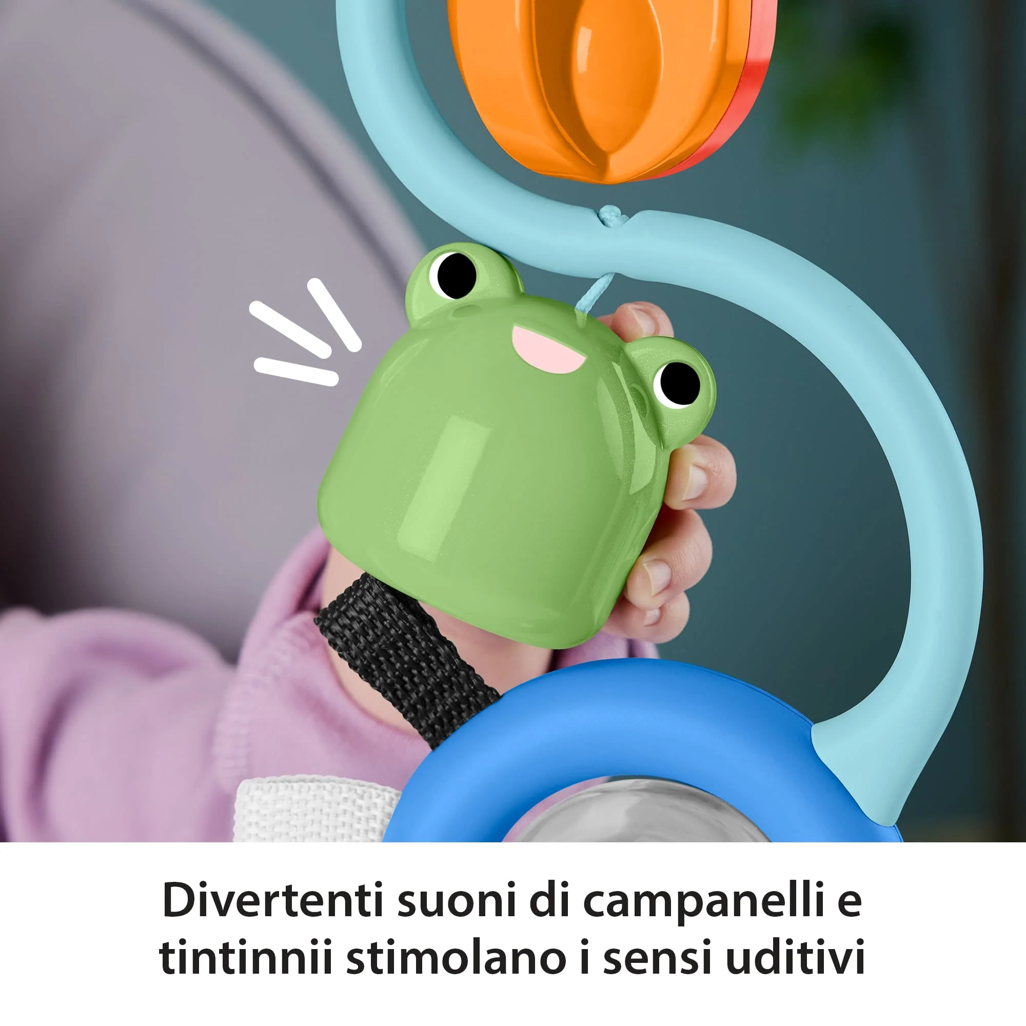 Fisher-Price Giocattolo Da Seggiolone Con Suoni Sensoriali, Vassoio Attività Per Neonati Dai 3 Mesi in Su - Image 3