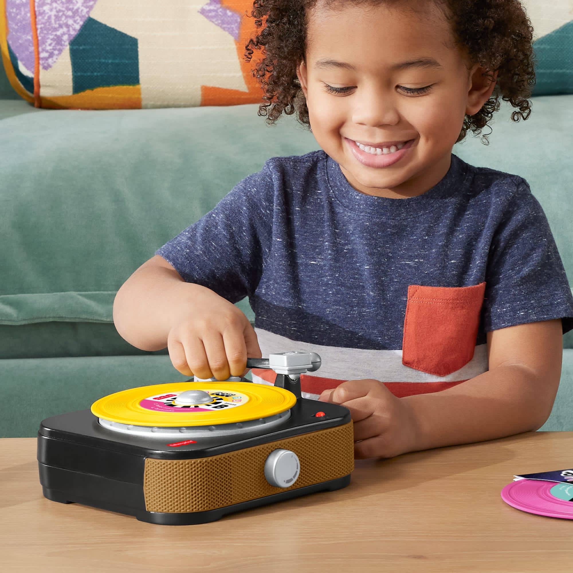 Fisher-Price Gramofon Malucha Muzyczna zabawka interaktywna dla dzieci 3+ Polska wersja językowa - Image 2