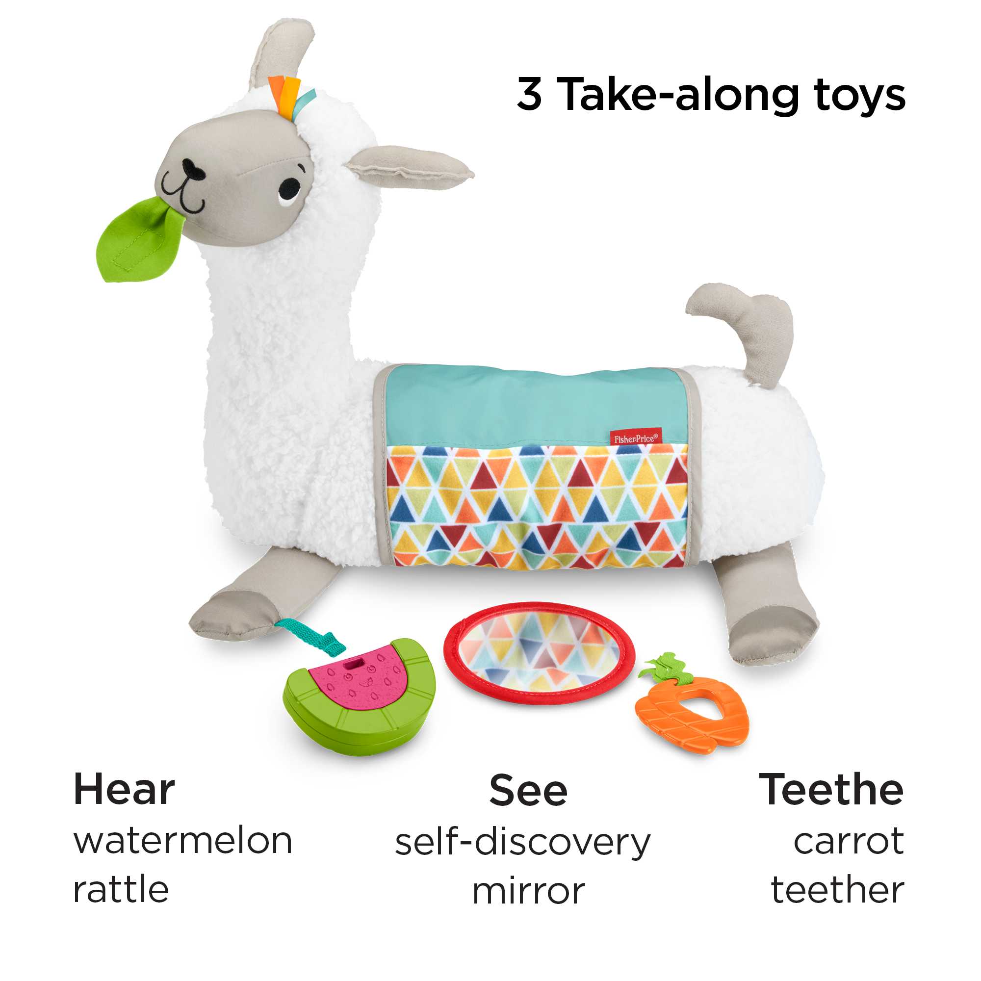 Fisher-Price Grow-With-Me Tummy Time Llama - Image 3
