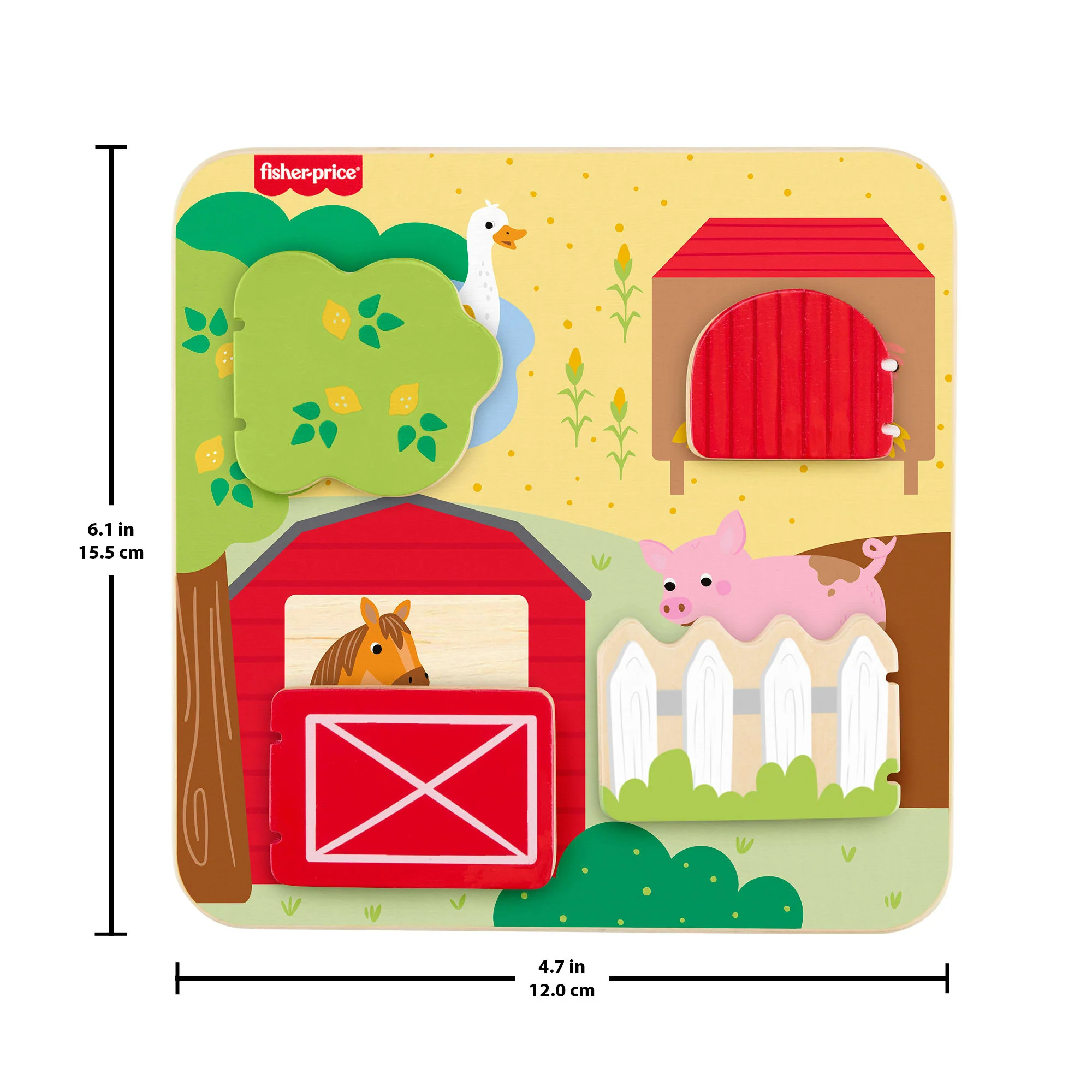 Fisher-Price Guck-Guck-Aktivitätsspiel Aus Holz Für Babys Und Kleinkinder, 1 Holzteil - Image 6