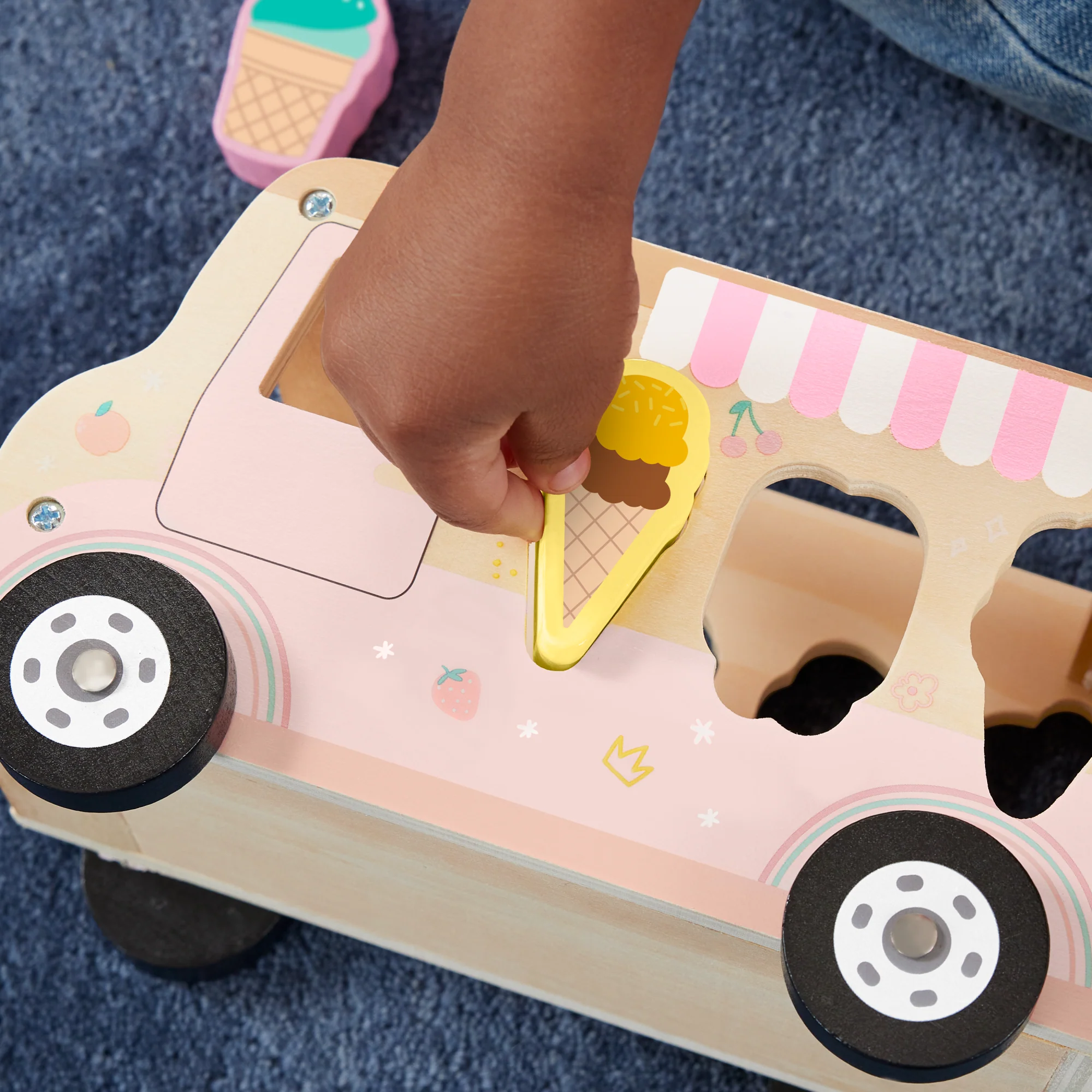 Fisher-Price Houten Ijsvormsorteerset Voor Peuters En Kleuters, 8 Houten Onderdelen - Image 3