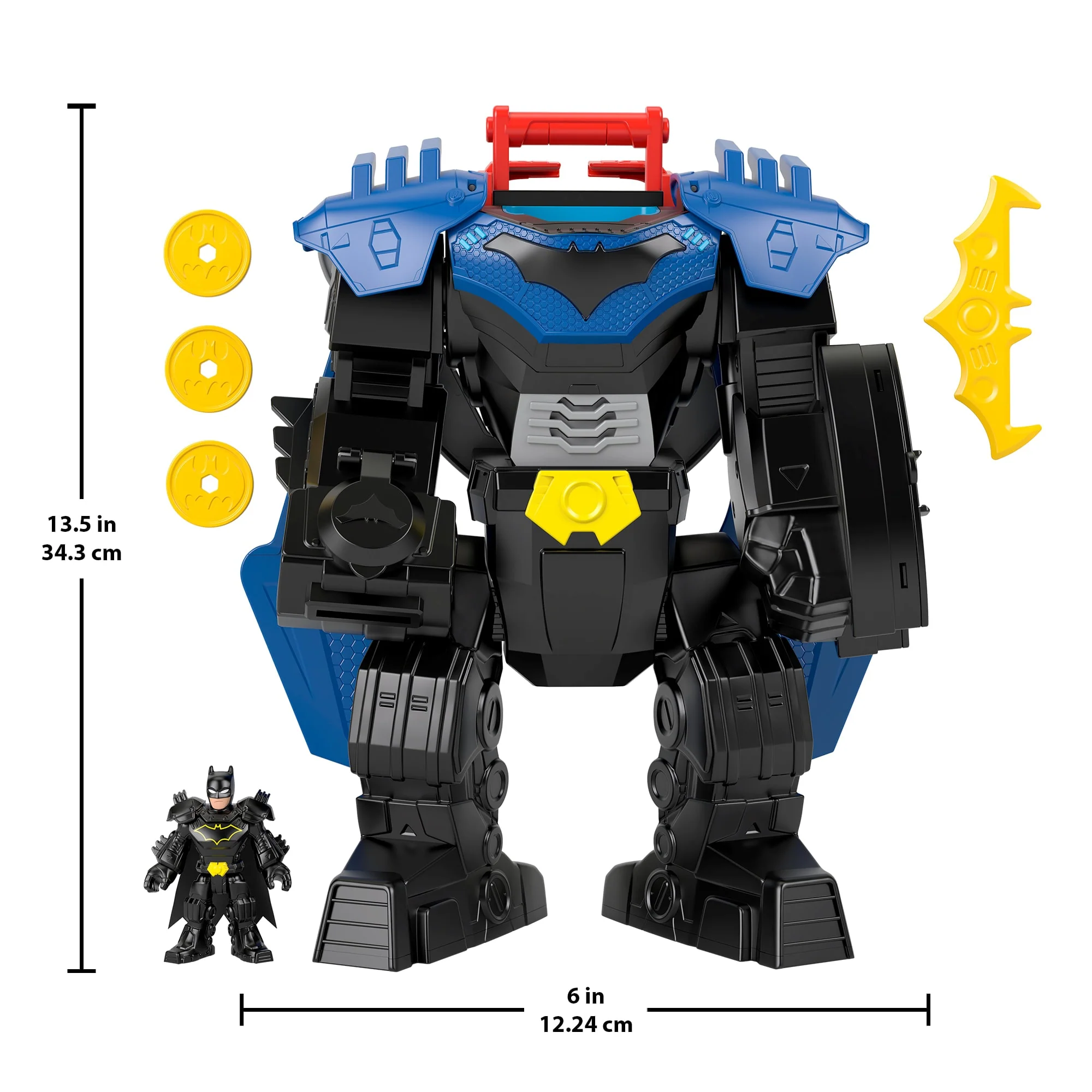 Fisher-Price Imaginext DC Super Friends Batman Flug-Mech Spielzeug Mit Lichtern, Geräuschen Und Actionfigur - Image 6