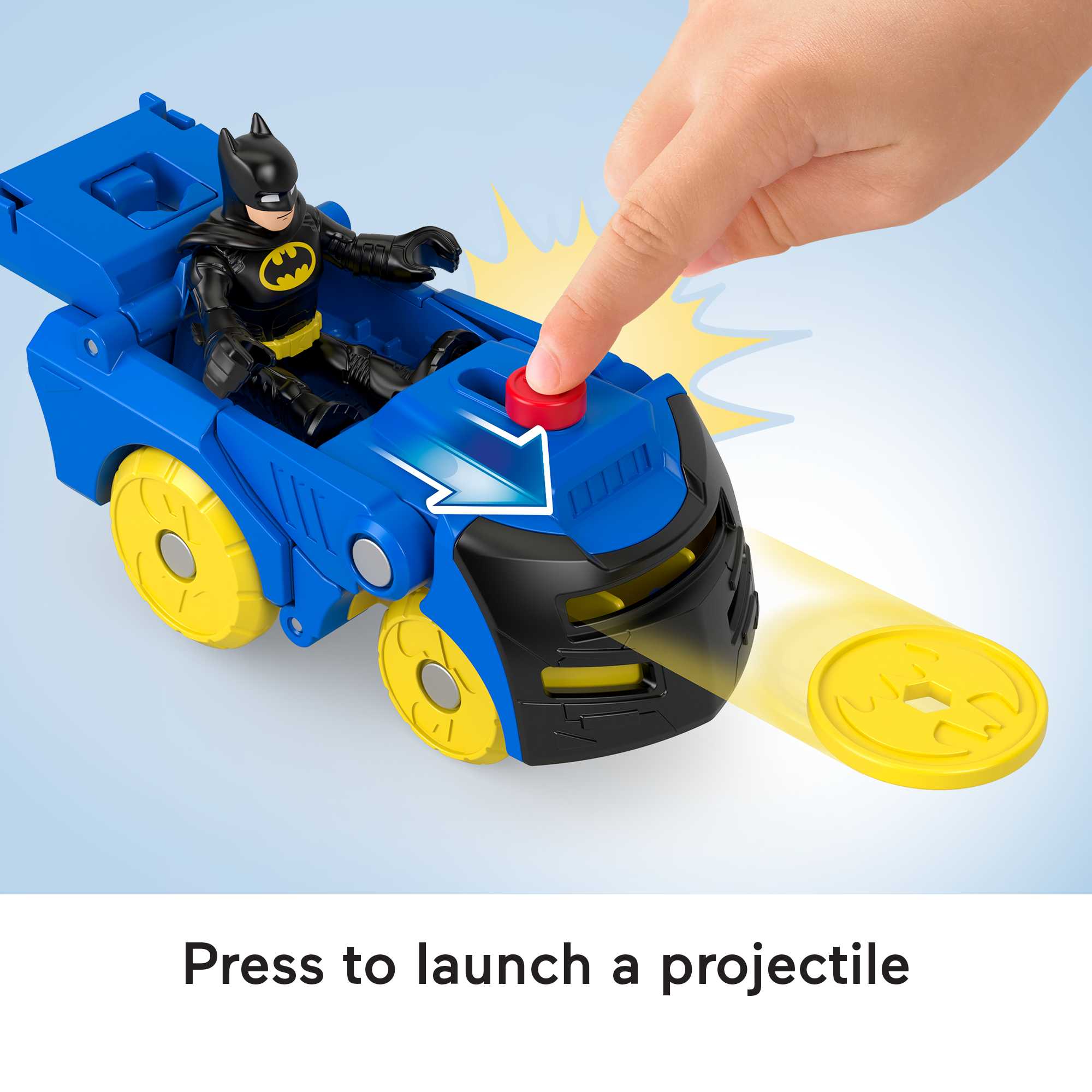 Fisher-Price Imaginext DC Super Friends Head Shifters Batman & Batmobile - Image 4