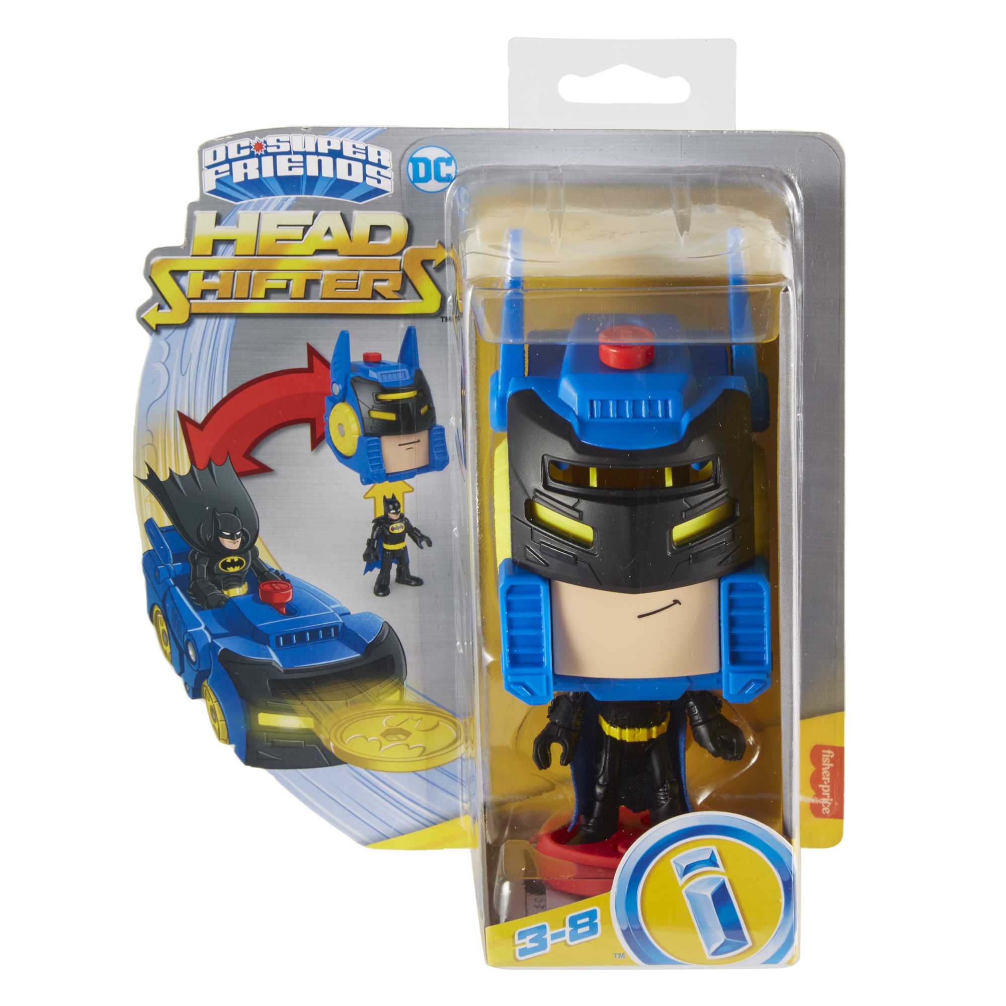 Fisher-Price Imaginext DC Super Friends Head Shifters Batman & Batmobile - Image 6