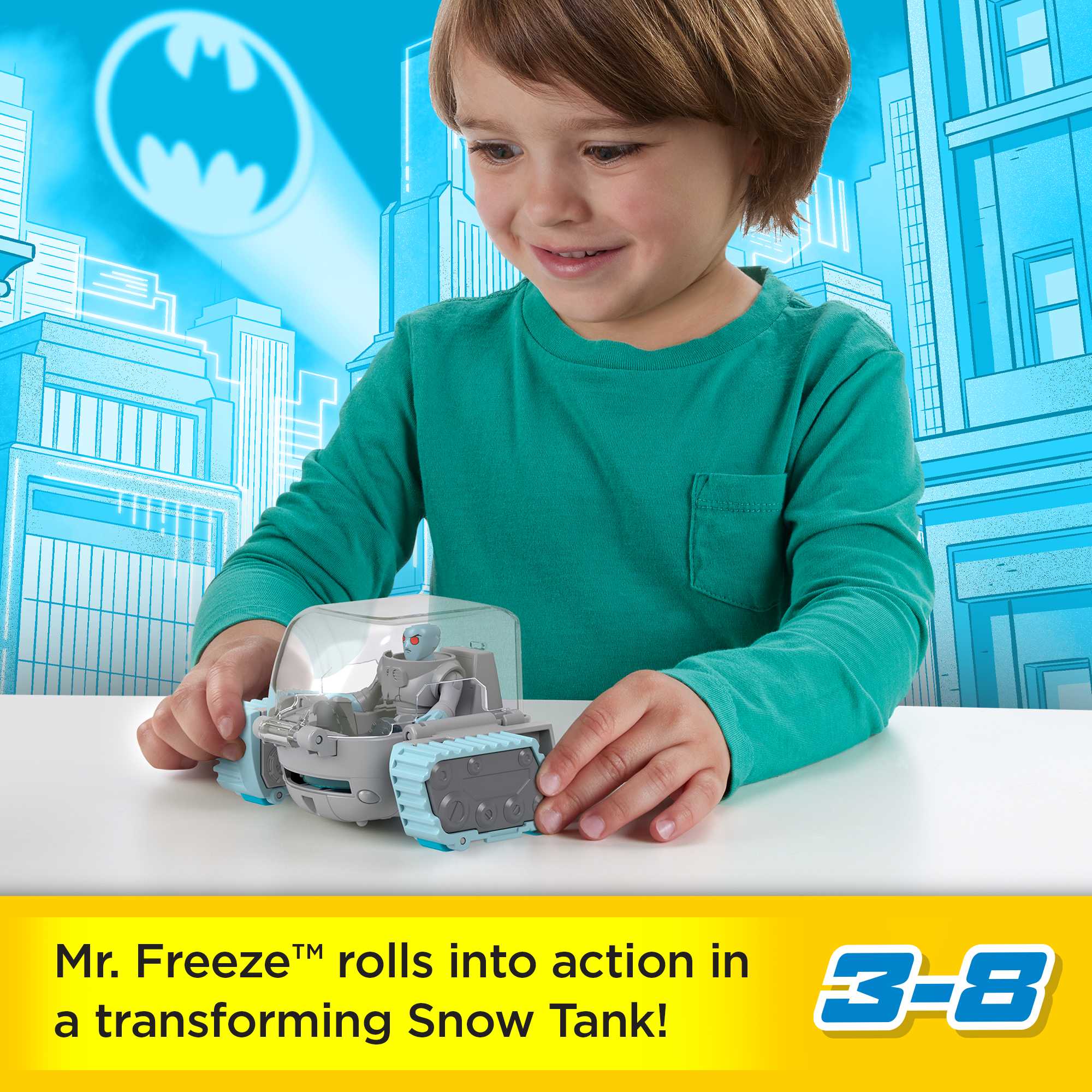 Fisher-Price Imaginext DC Super Friends Head Shifters Mr. Freeze & Snow Tank - Image 2
