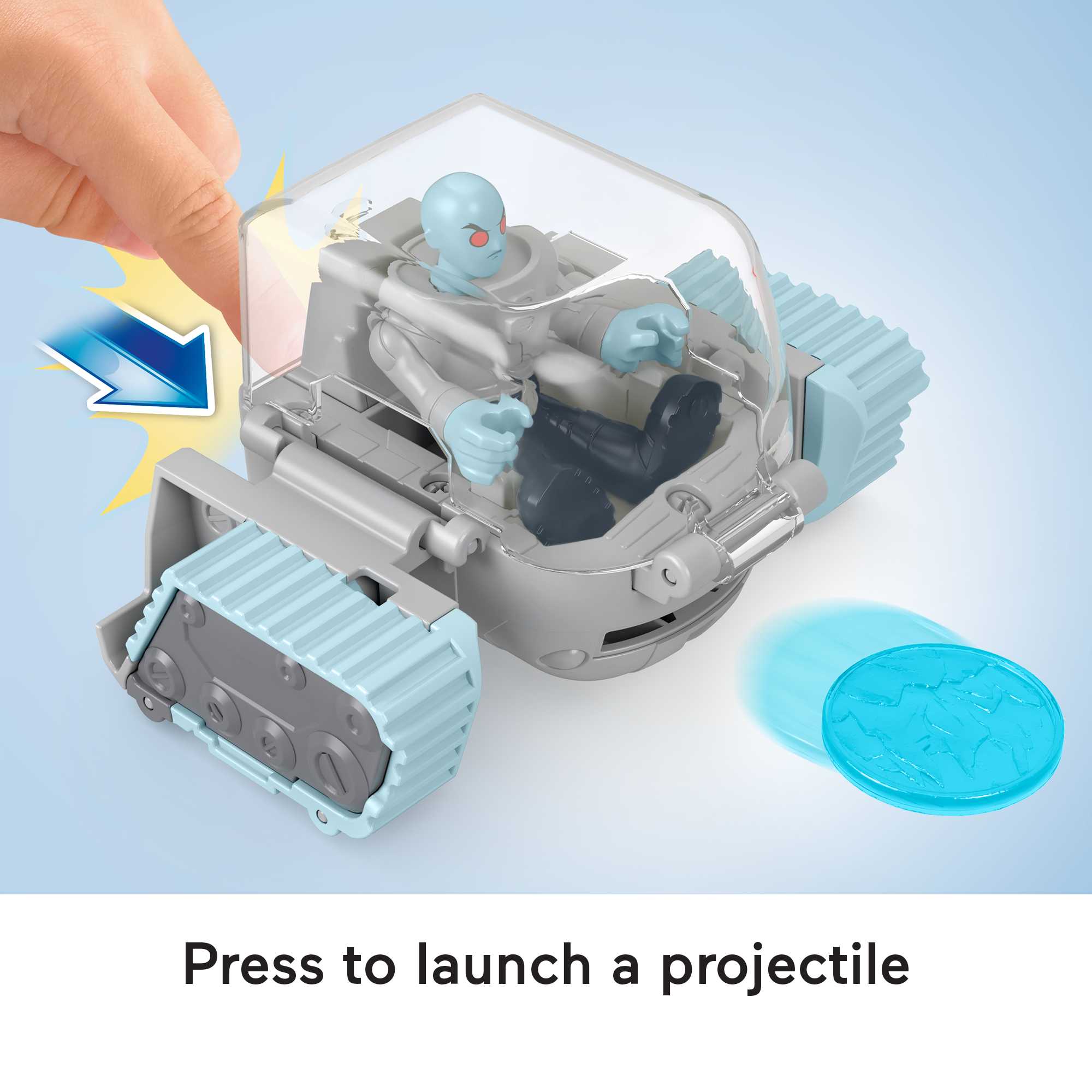 Fisher-Price Imaginext DC Super Friends Head Shifters Mr. Freeze & Snow Tank - Image 4