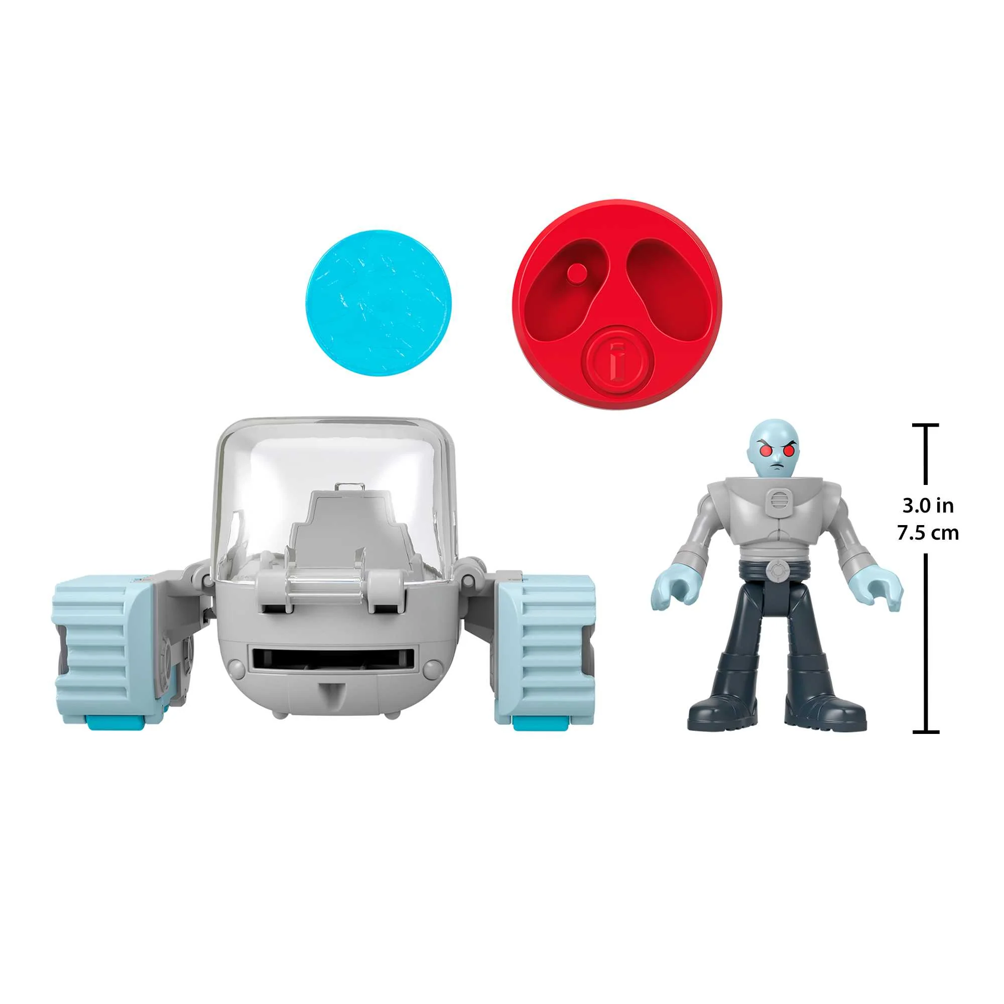 Fisher-Price Imaginext DC Super Friends Head Shifters Mr. Freeze & Snow Tank - Image 8