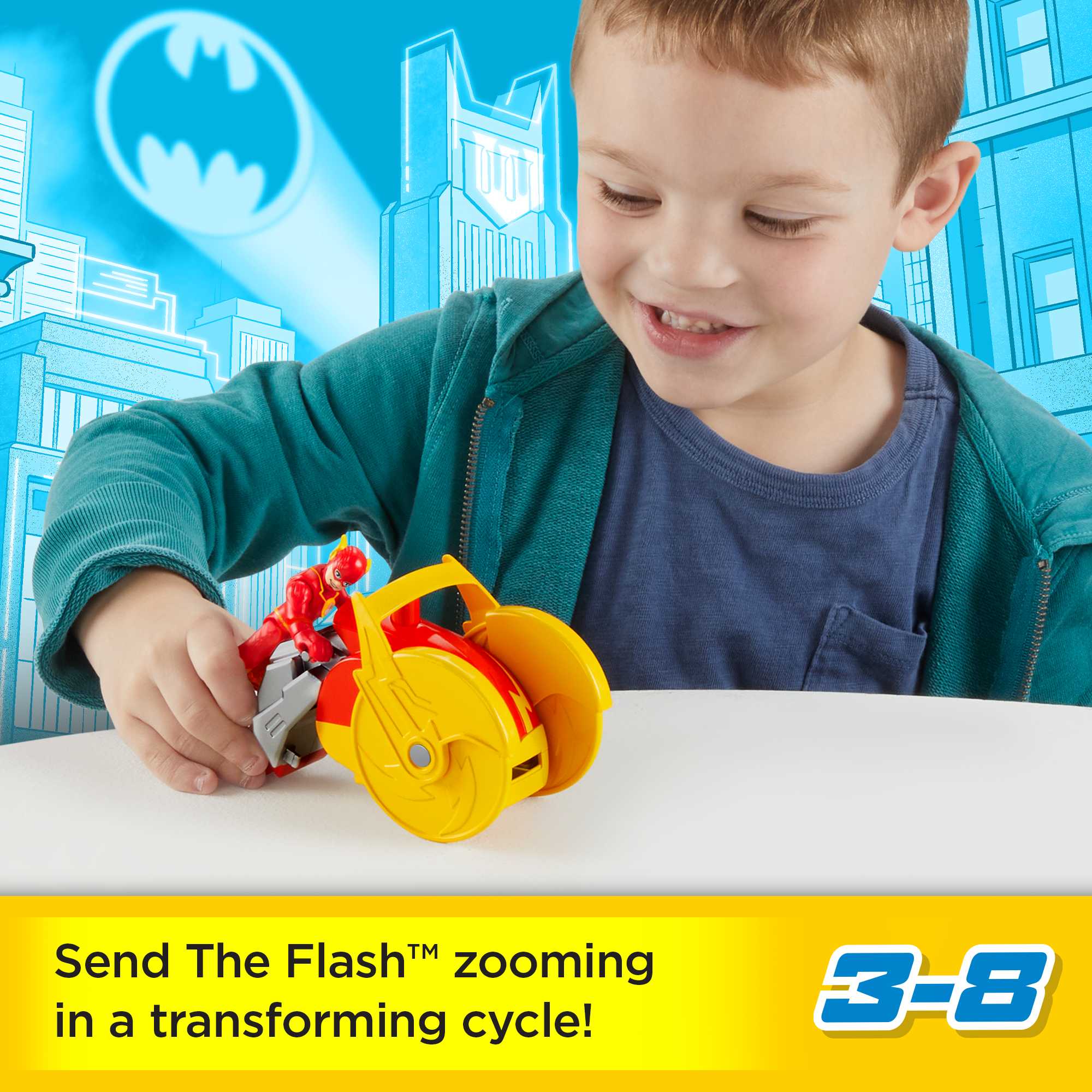 Fisher-Price Imaginext DC Super Friends Head Shifters The Flash & Speed Force Cycle - Image 2