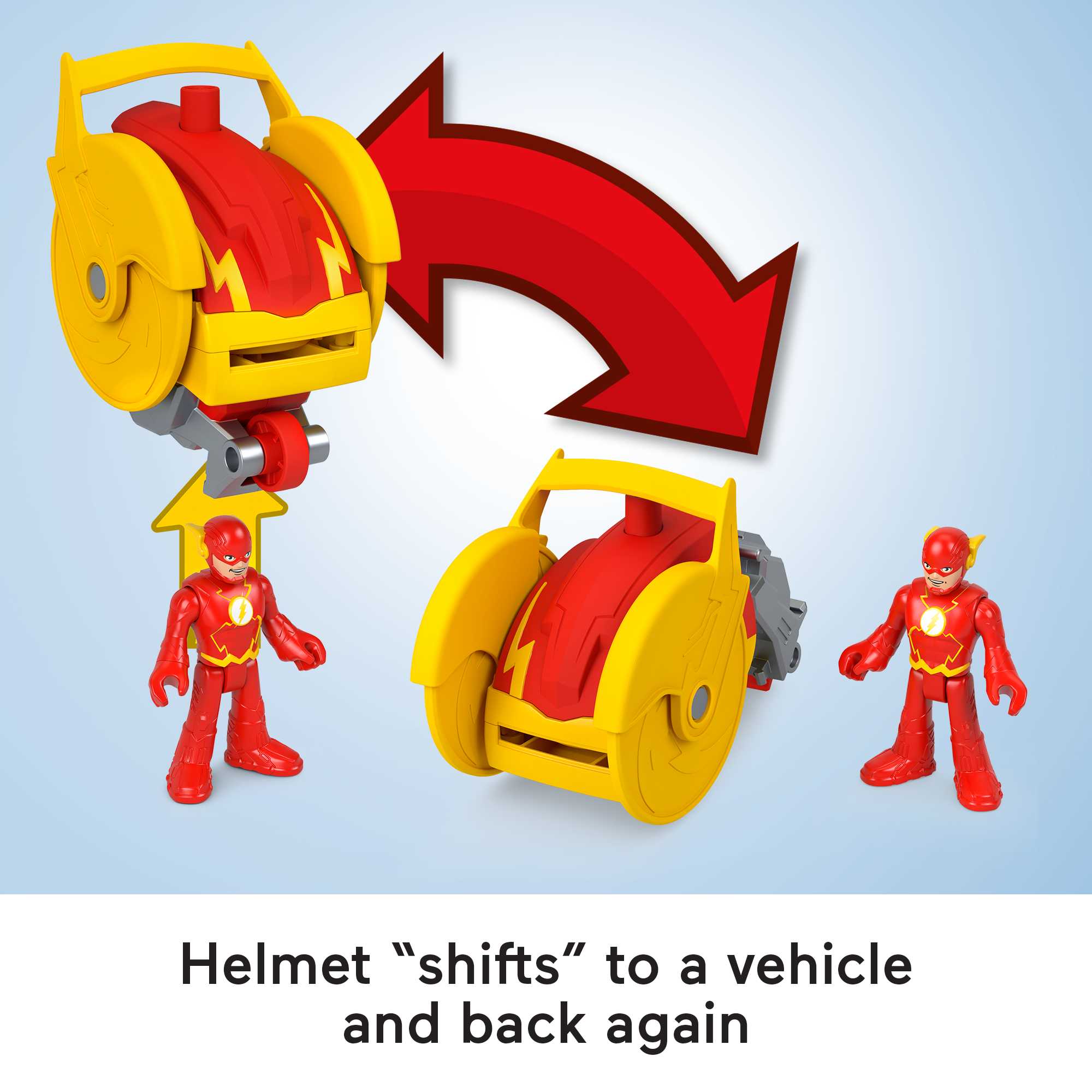Fisher-Price Imaginext DC Super Friends Head Shifters The Flash & Speed Force Cycle - Image 3