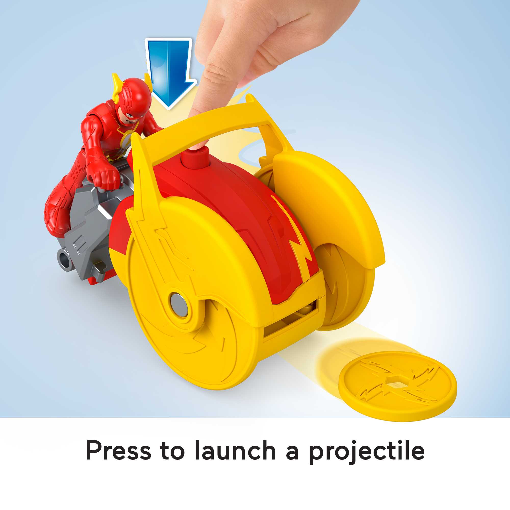 Fisher-Price Imaginext DC Super Friends Head Shifters The Flash & Speed Force Cycle - Image 4