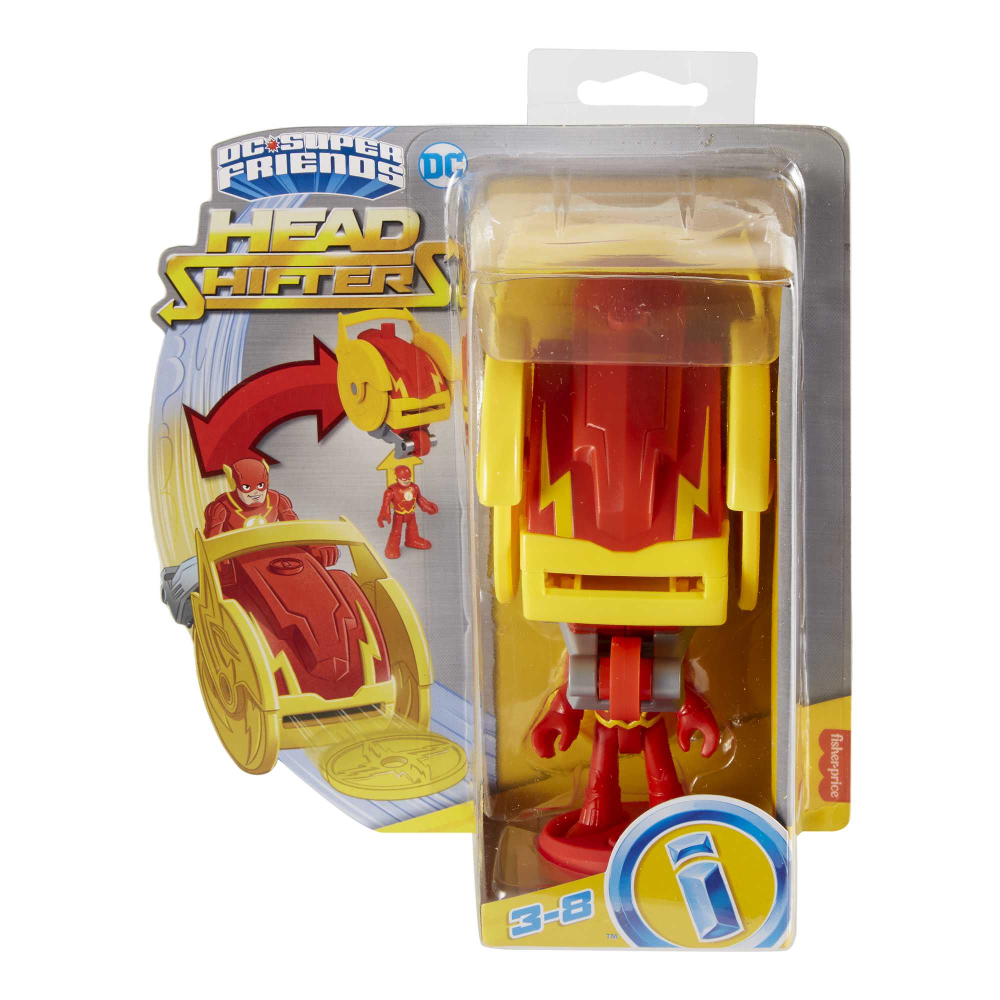 Fisher-Price Imaginext DC Super Friends Head Shifters The Flash & Speed Force Cycle - Image 6
