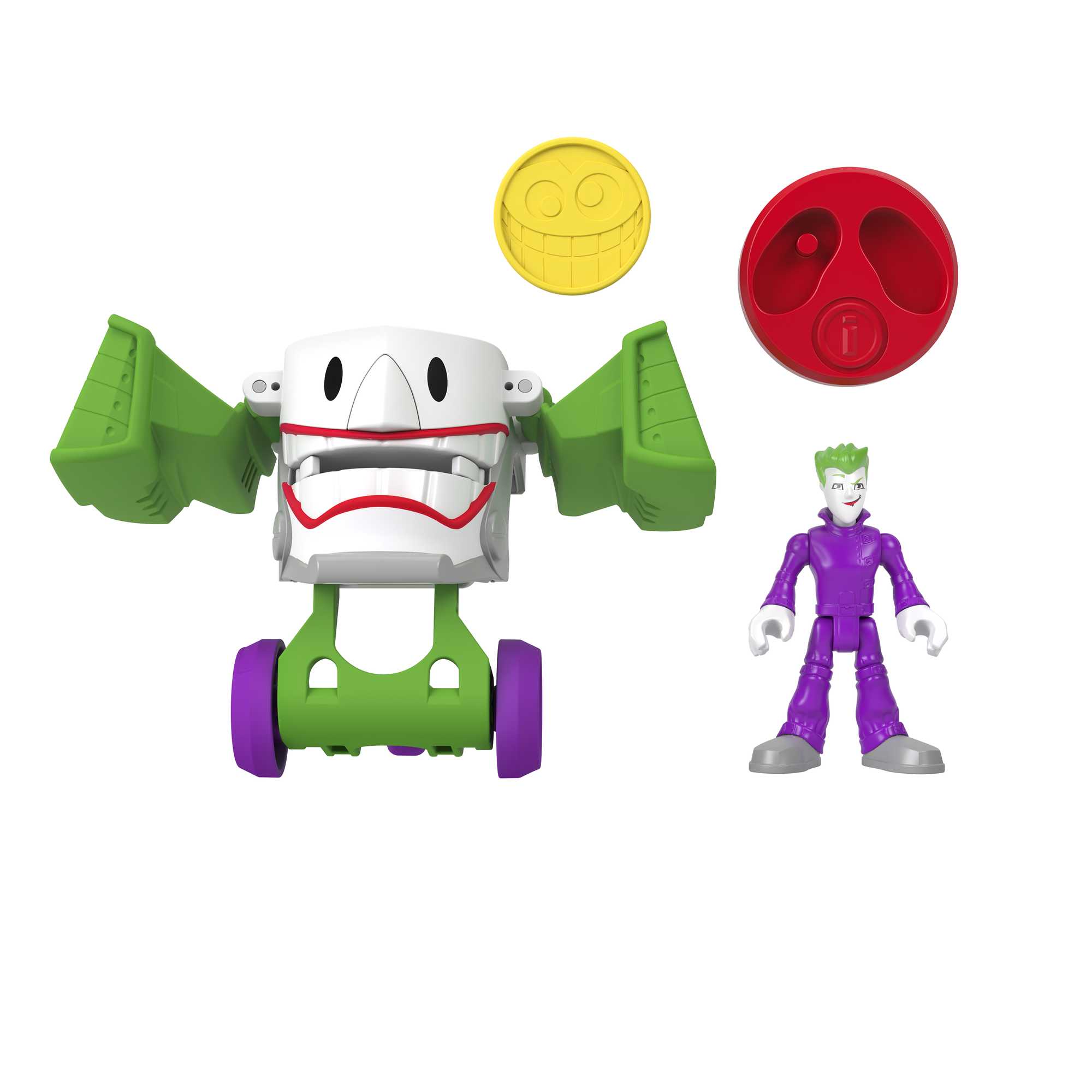 Fisher-Price Imaginext DC Super Friends Head Shifters The Joker & Laff Mobile - Image 2