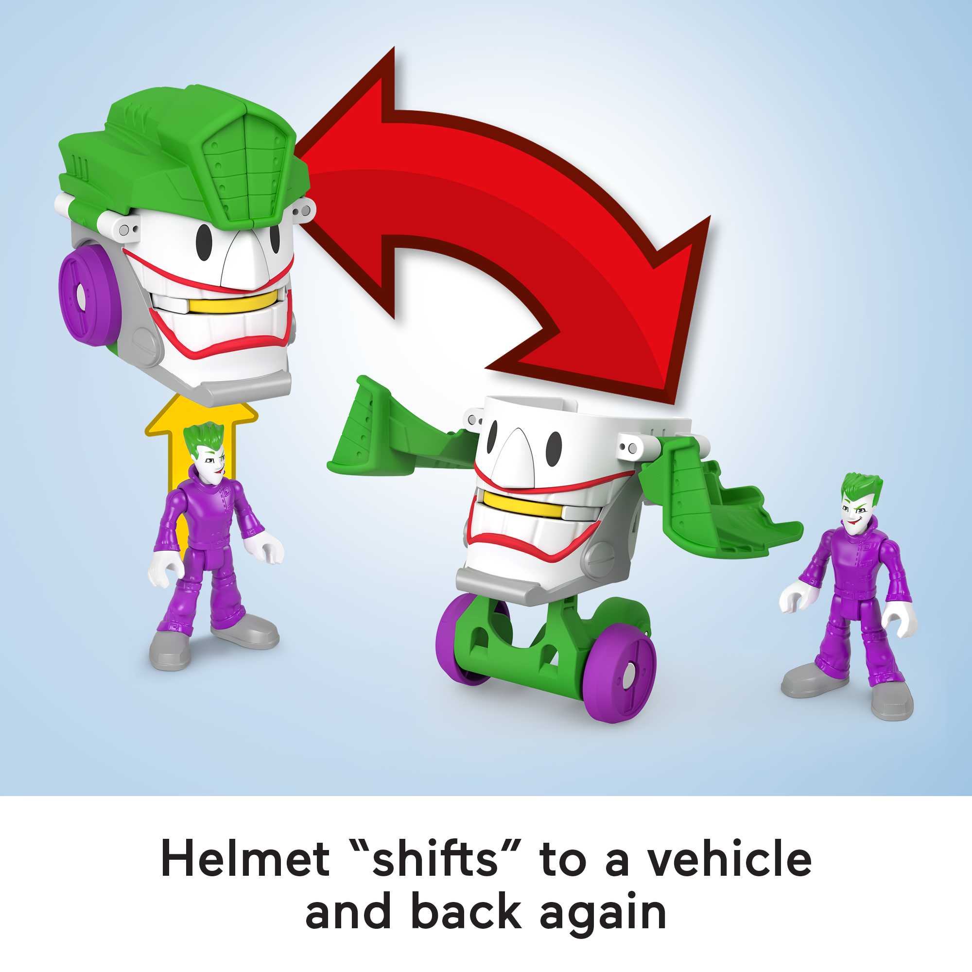 Fisher-Price Imaginext DC Super Friends Head Shifters The Joker & Laff Mobile - Image 4