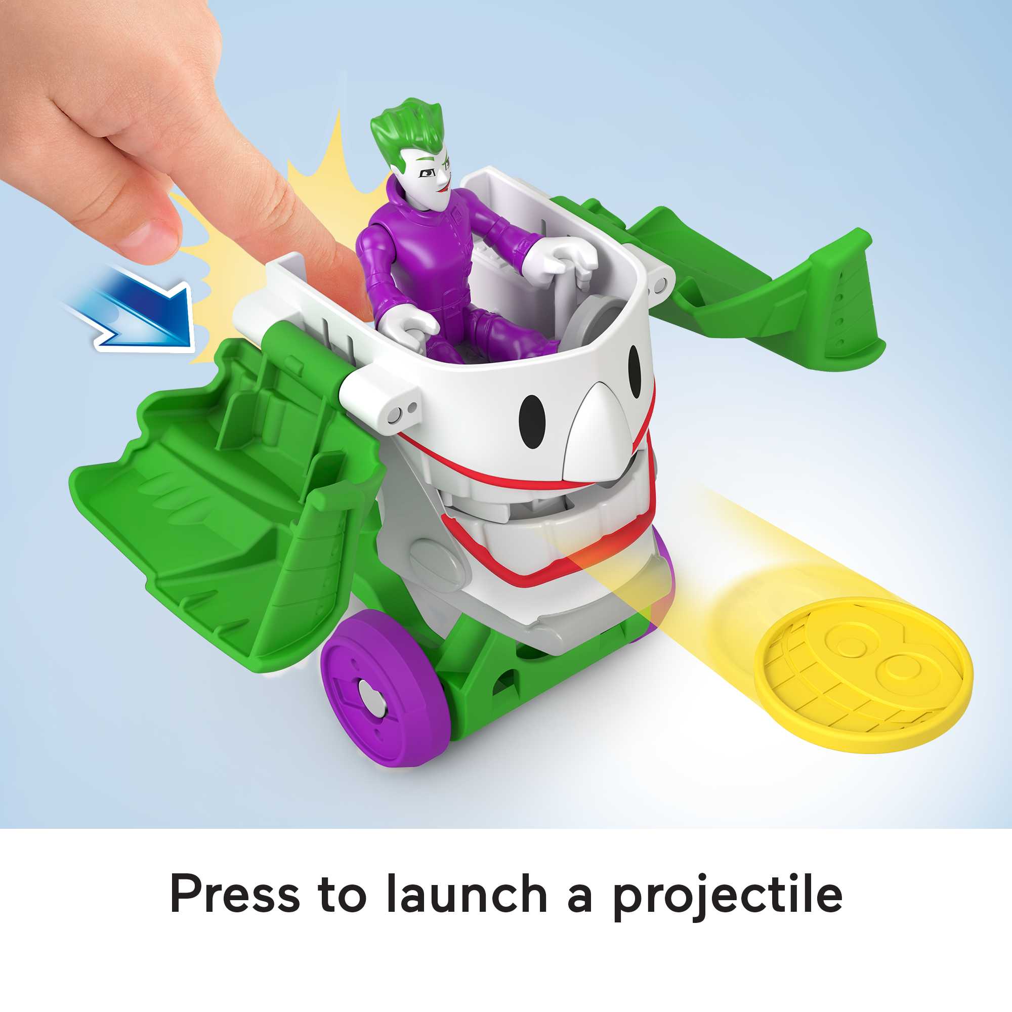 Fisher-Price Imaginext DC Super Friends Head Shifters The Joker & Laff Mobile - Image 5