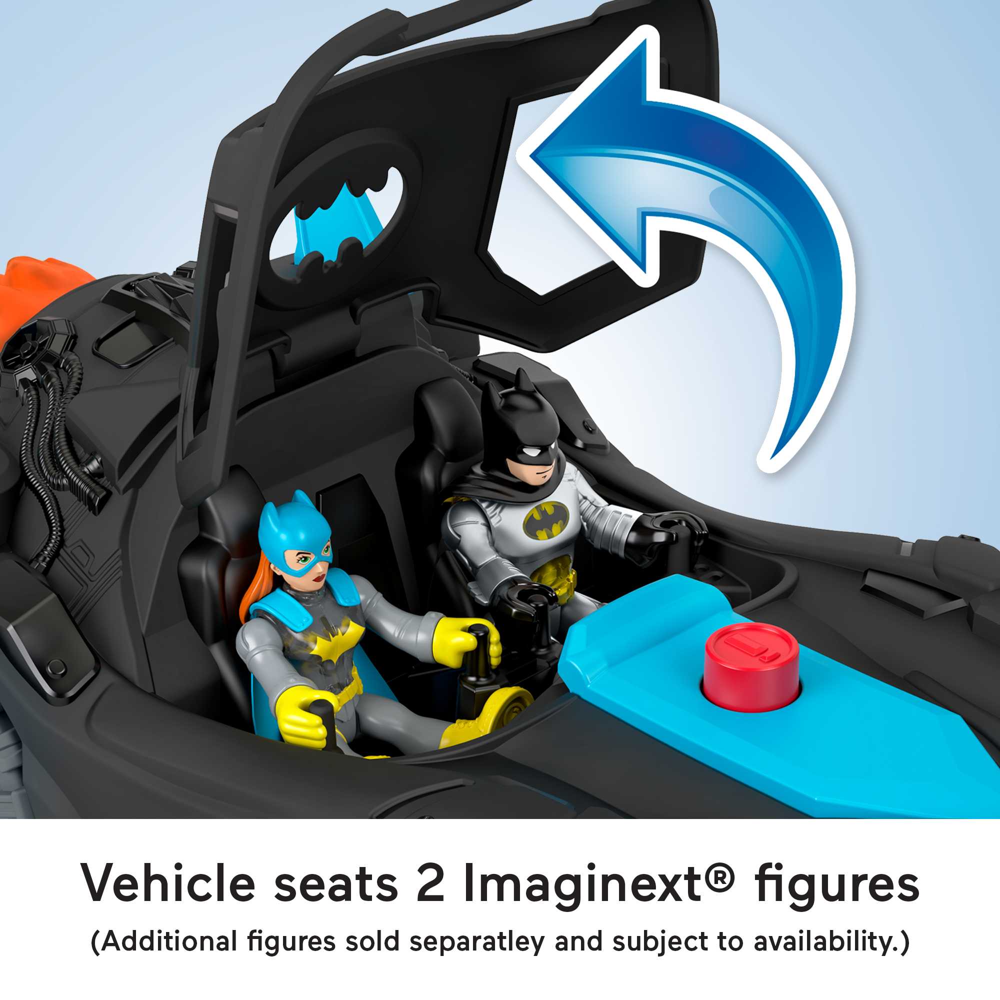 Fisher-Price Imaginext DC Super Friends Lights & Sounds Batmobile - Image 5