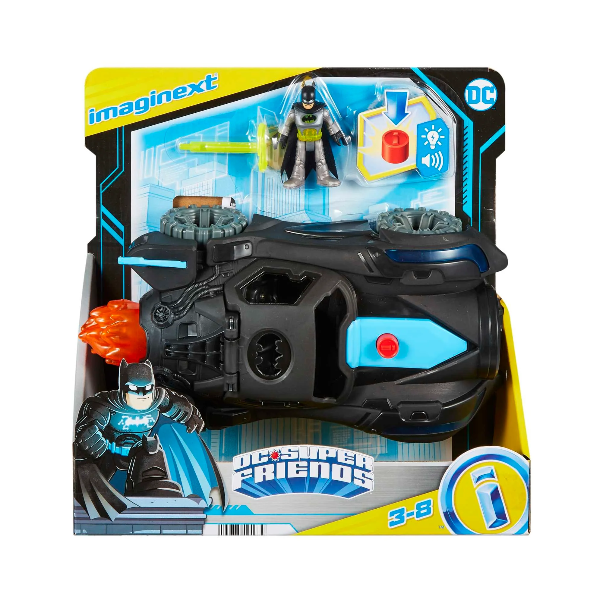Fisher-Price Imaginext DC Super Friends Lights & Sounds Batmobile - Image 6