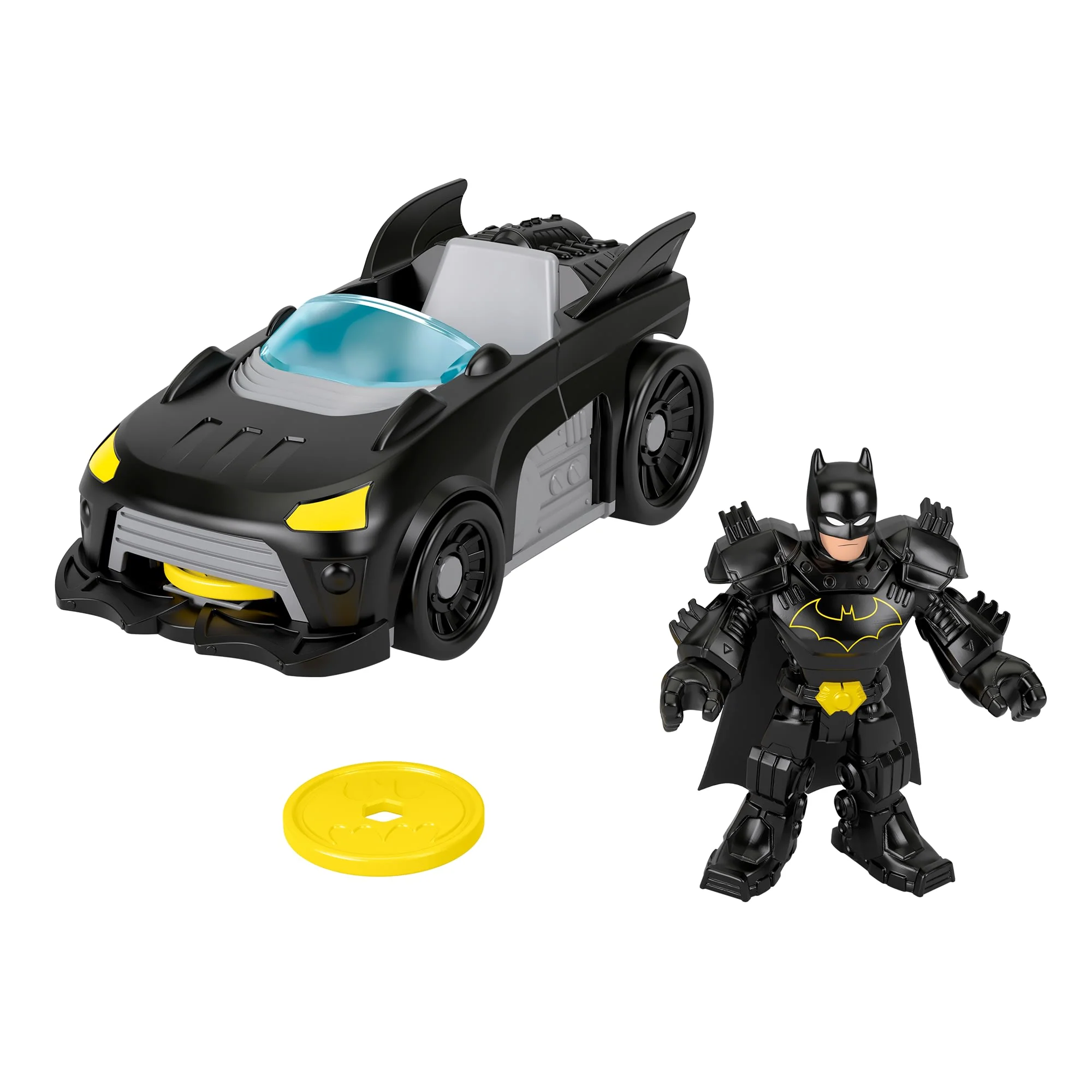 Fisher-Price Imaginext DC Super Friends Metal Force Batmobile Toy Car & Batman Action Figure Set - Image 6