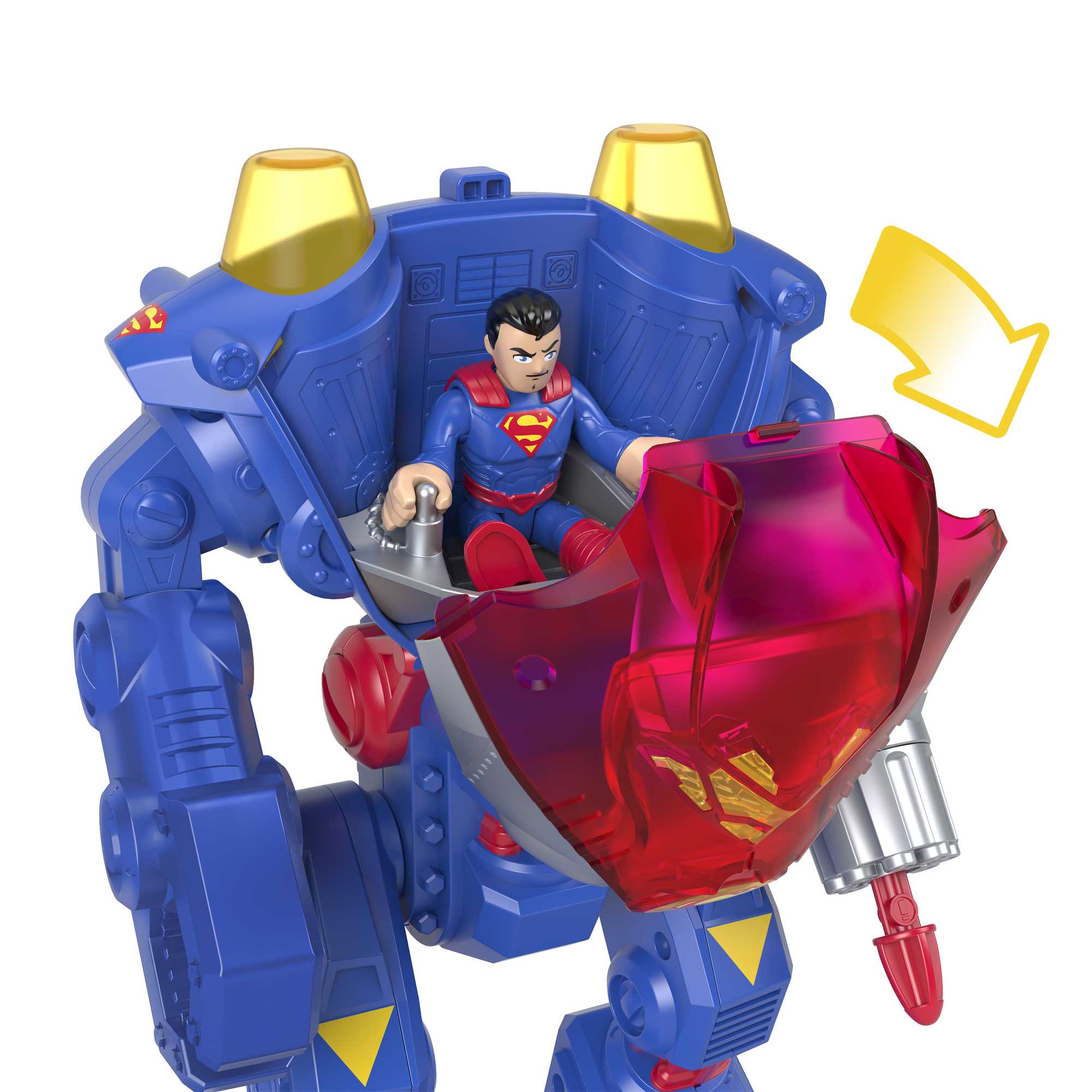 Fisher-Price Imaginext DC Super Friends Superman Robot - Image 4