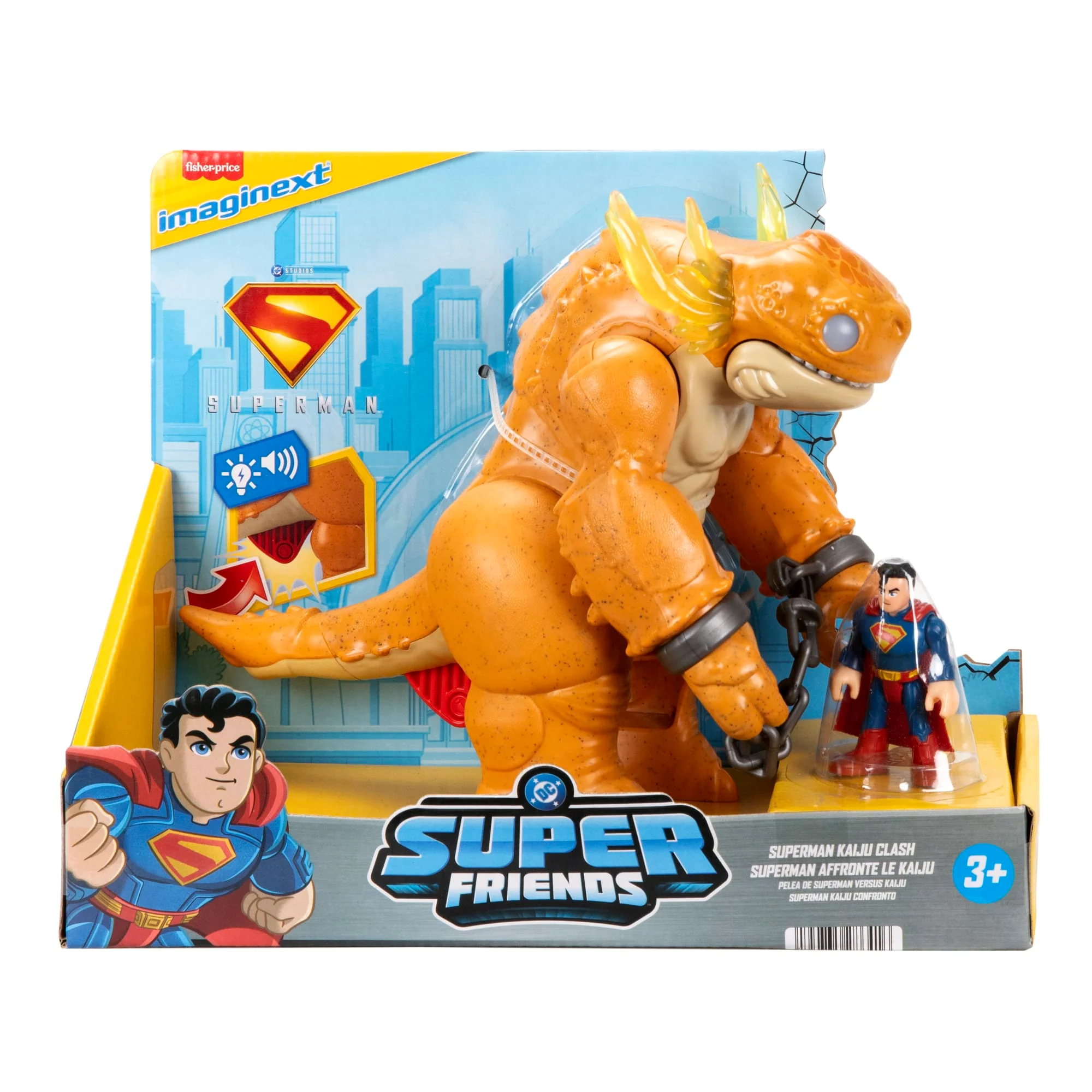 Juguete De Monstruo De Superman Con Luces, Sonidos Y Movimiento Y Figura De Acción De Imaginext De Fisher-Prince - Image 6