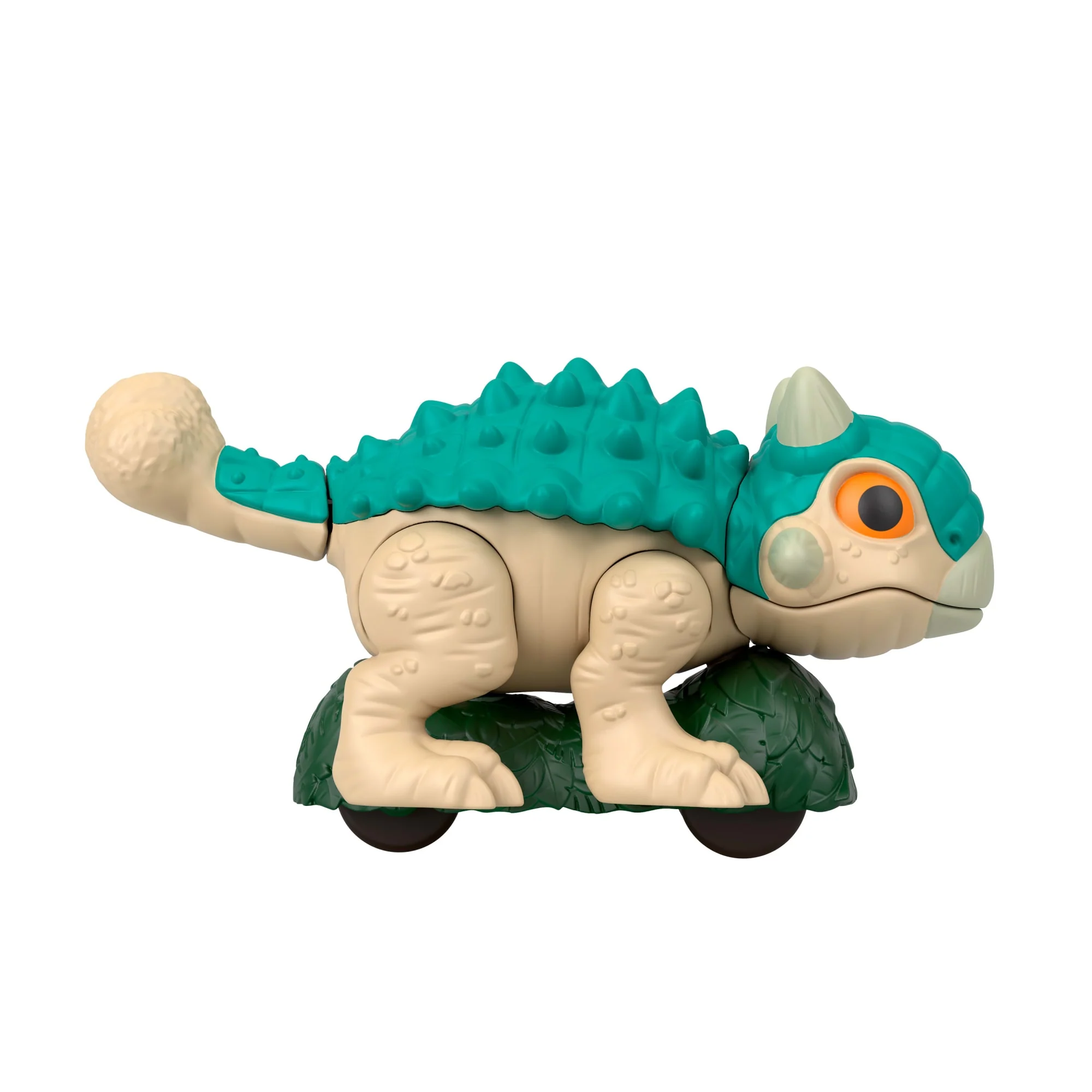 Figura De Acción De Ankylosaurus De “Jurassic World: El Renacer” De Imaginext De Fisher-Price, Figura De Dinosaurio Con Ruedas Y Movimiento De Meneo - Image 2