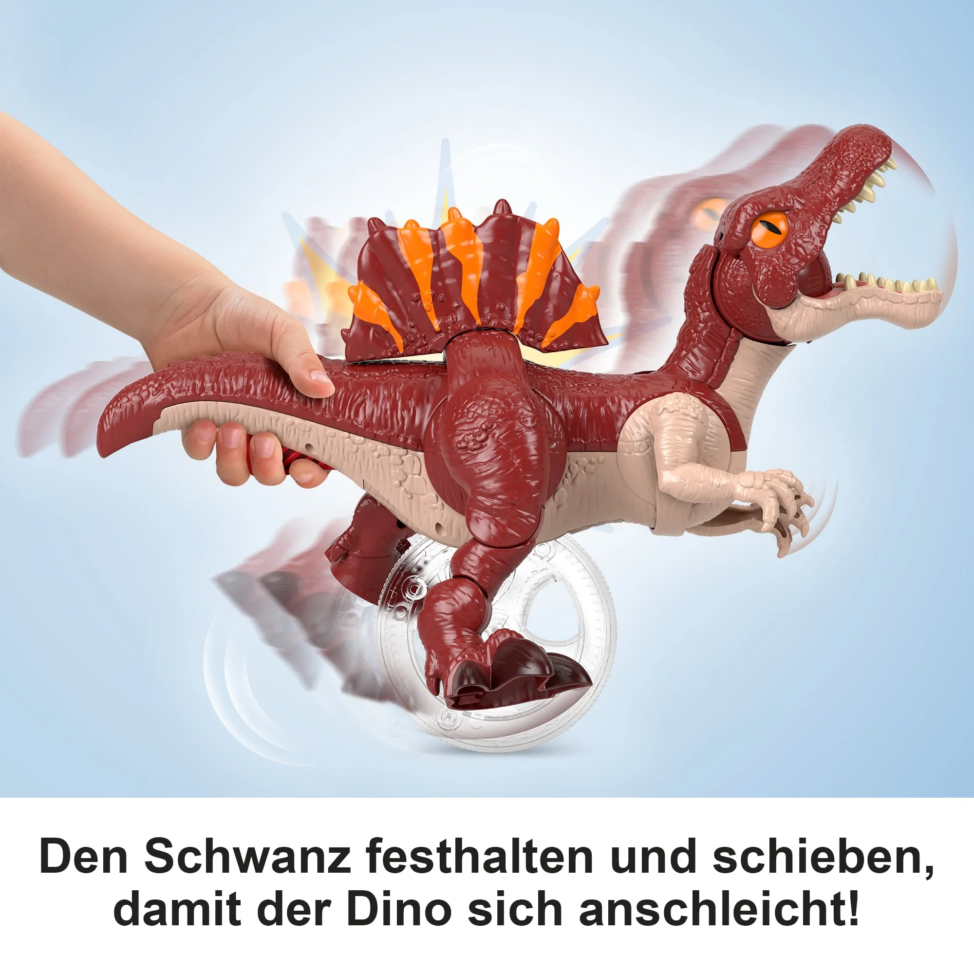 Fisher-Price Imaginext Jurassic World: Die Wiedergeburt“ Sprintender Spinosaurus, Dinosaurier-Spielzeug, Das Nach Vorne Springen Und Zuschnappen Kann - Image 4