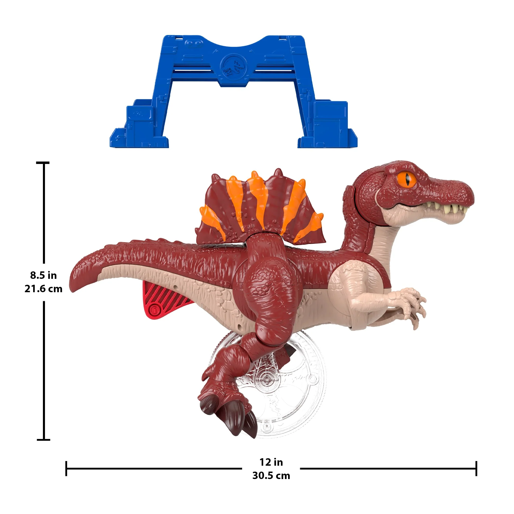 Fisher-Price Imaginext Jurassic World: Die Wiedergeburt“ Sprintender Spinosaurus, Dinosaurier-Spielzeug, Das Nach Vorne Springen Und Zuschnappen Kann - Image 5