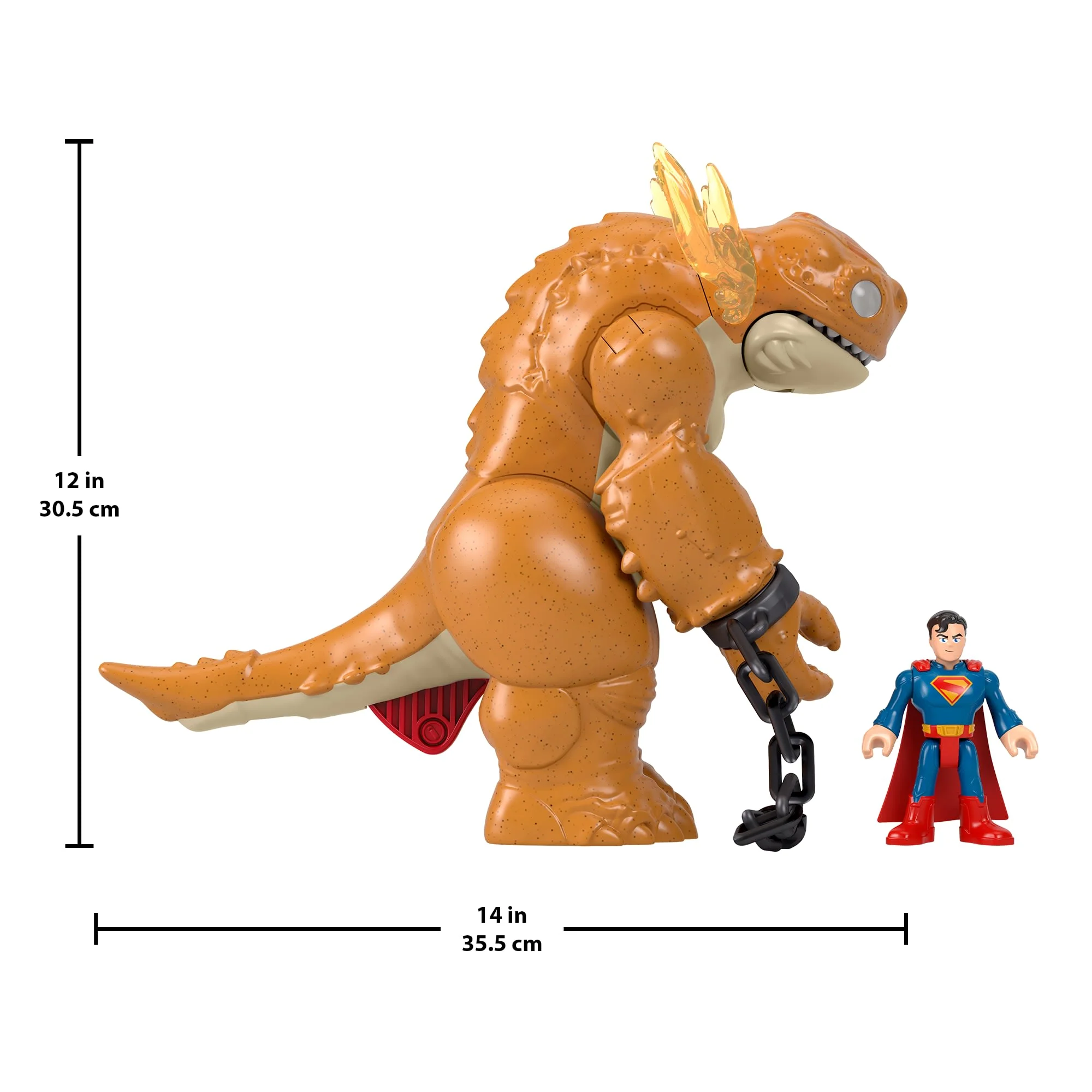 Işıklı, Sesli Ve Hareketli Fisher-Price Imaginext Superman Canavar Oyuncağı Ve Aksiyon Figürü - Image 4
