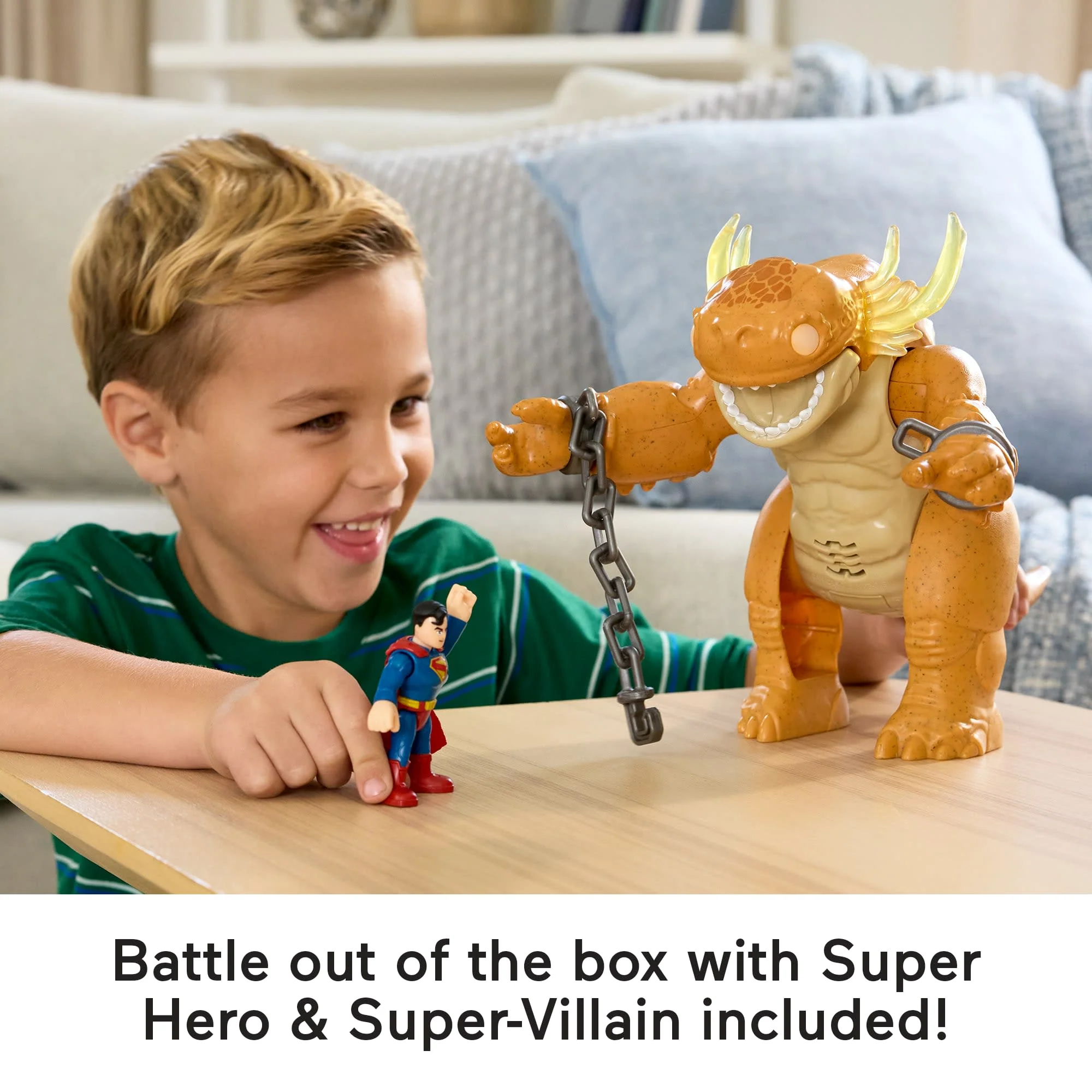 Fisher-Price Imaginext Superman Monster Toy With Lights, Sounds, Motion & Action Figure - Image 4