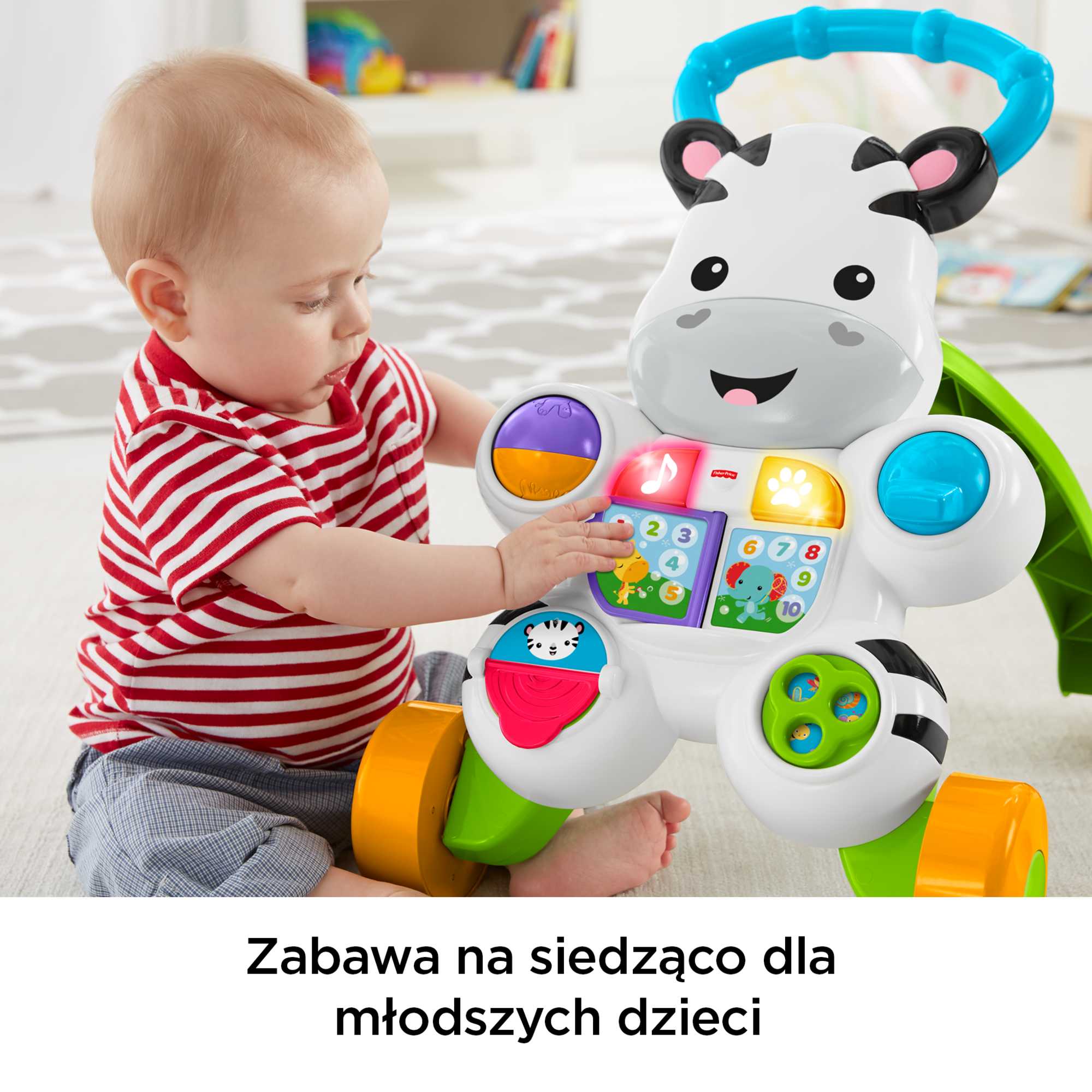 Fisher-Price® Interaktywny Chodzik Zebra - Image 3