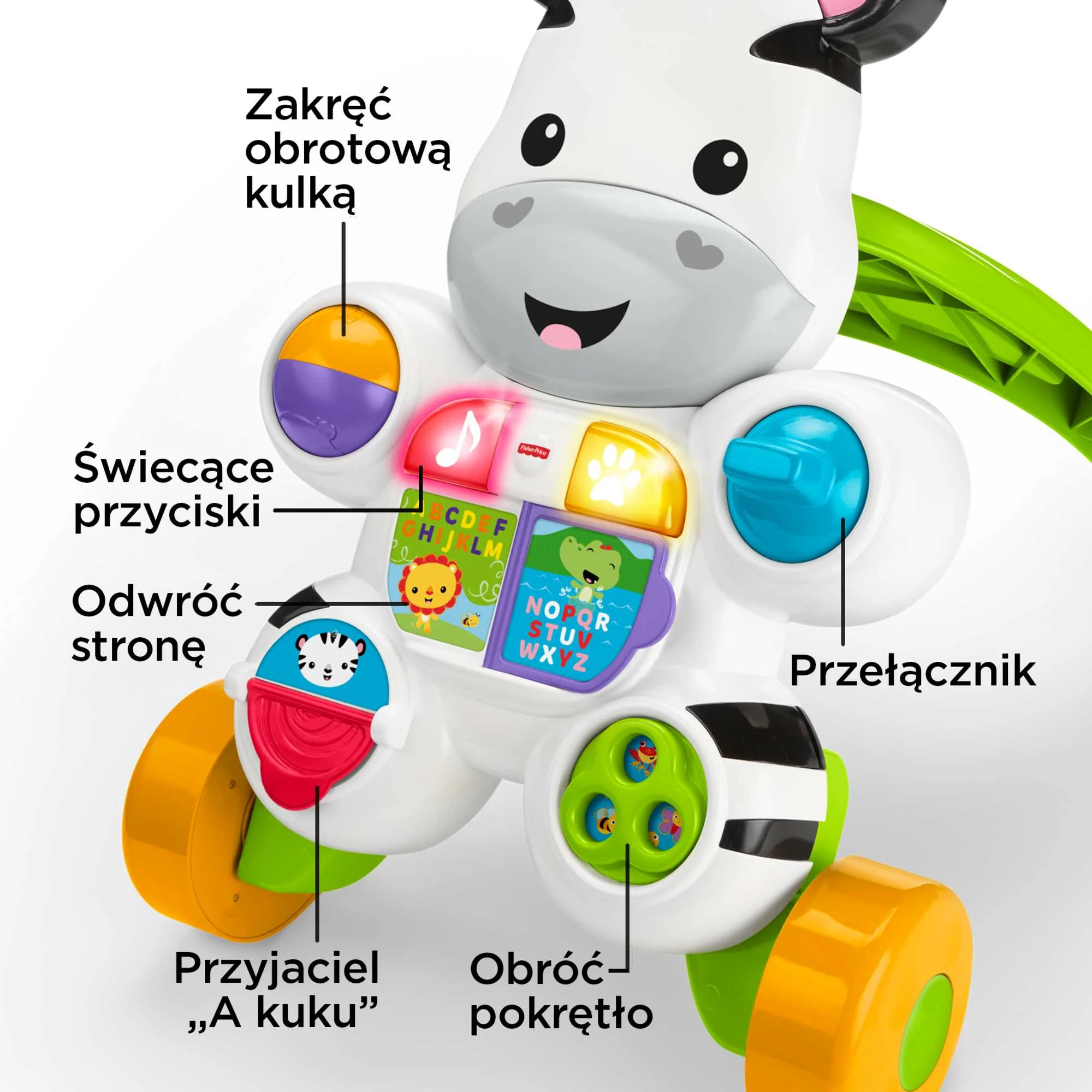 Fisher-Price® Interaktywny Chodzik Zebra - Image 8