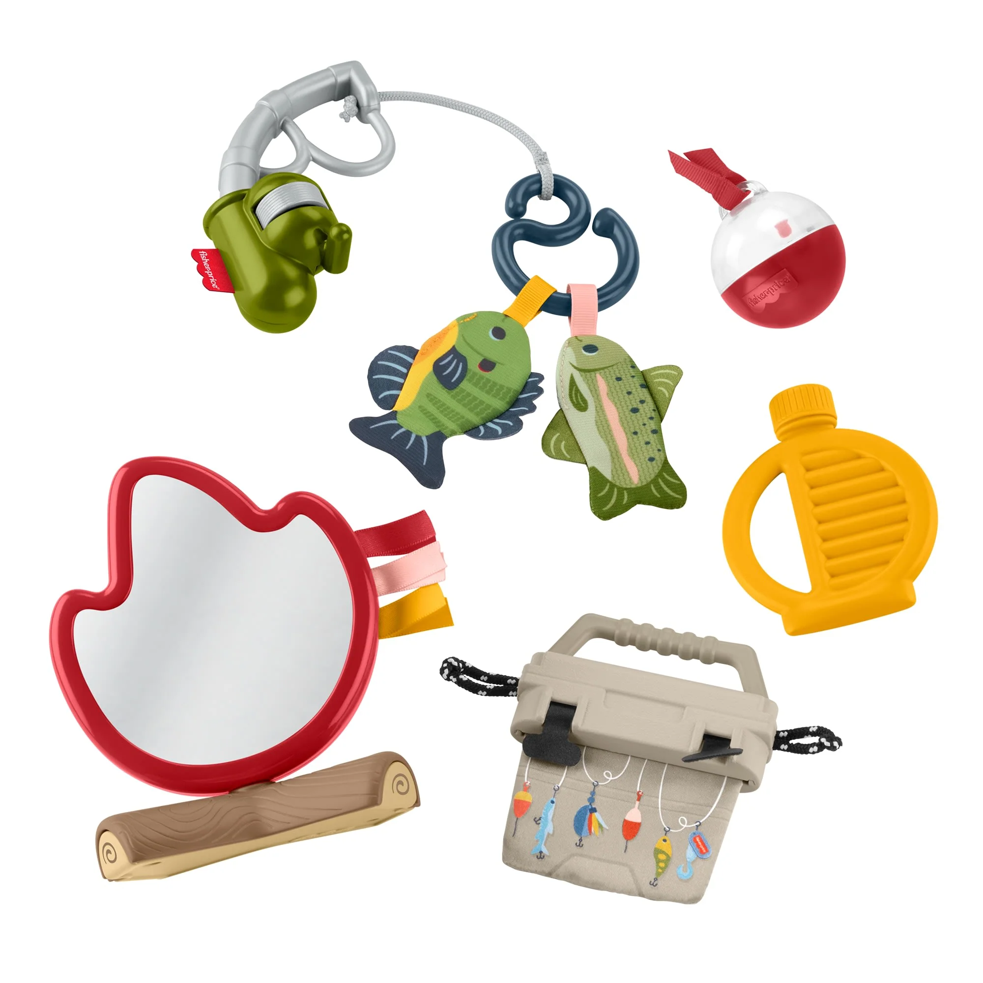 Balık Tutma Ve Doğa Yürüyüşü Temalı 7 Bebek Aktivite Oyuncağından Oluşan Fisher-Price Keyifli Aktiviteler Hışırtılı Kamp Hediye Seti