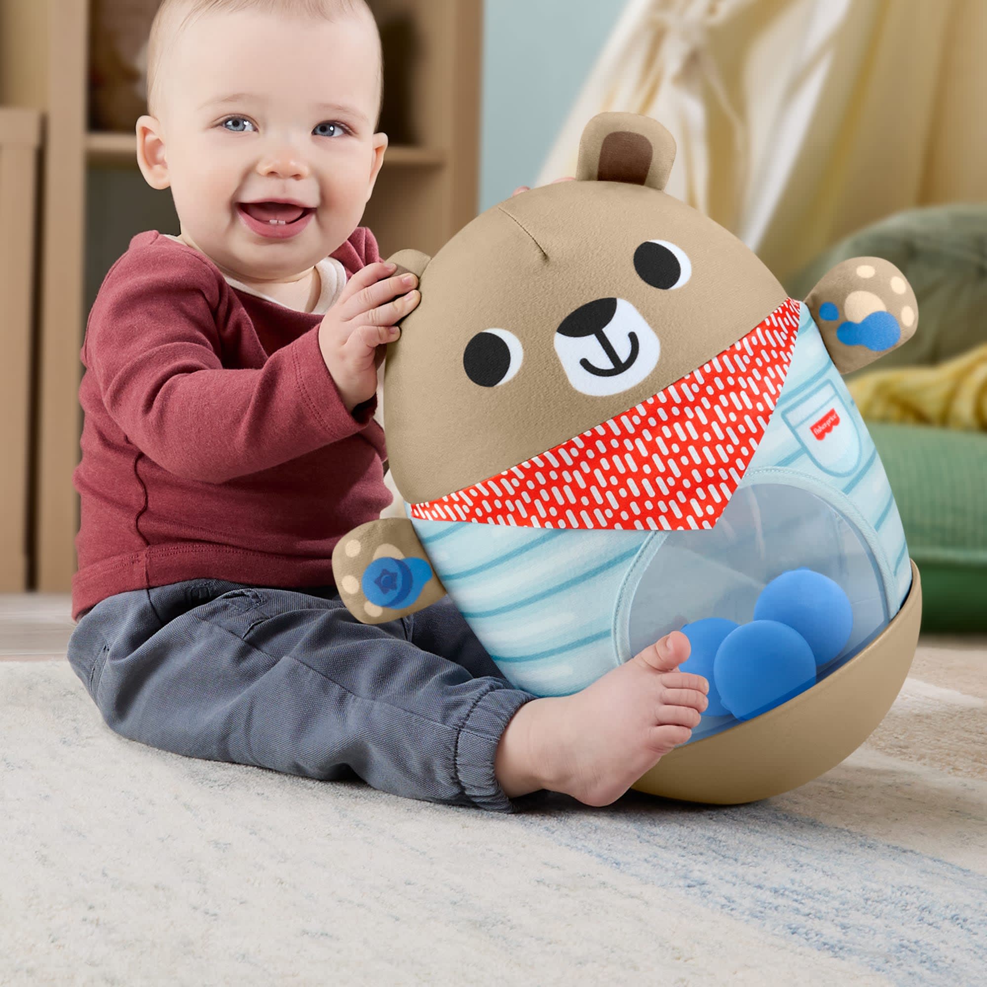Fisher-Price Arkadaşlık Ormanı Hacıyatmaz Ayıcık, Bebekler Için Oyuncak - Image 2