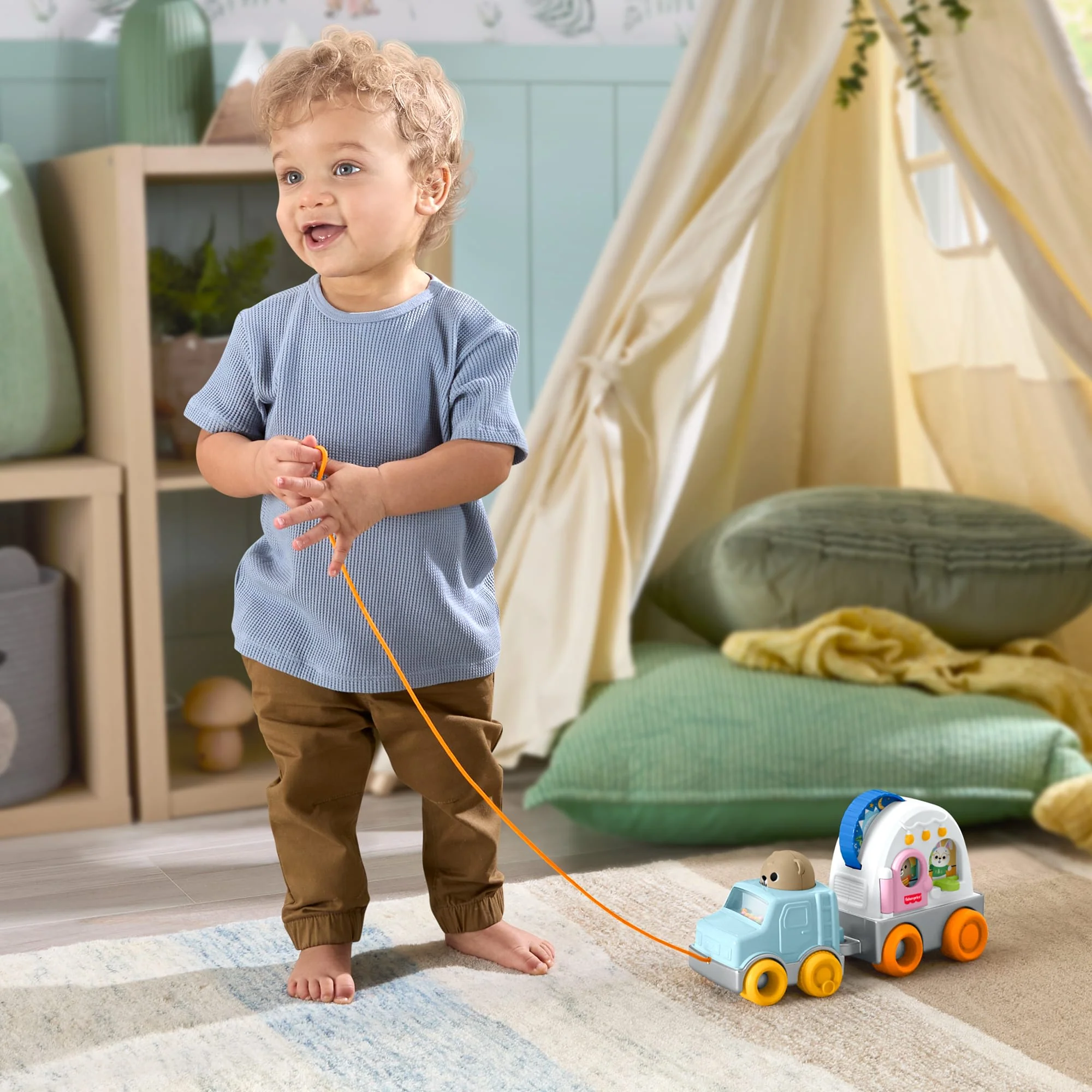 Fisher-Price Kamp Zamanı Bebekler Ve Yürüme Çağındaki Çocuklar Için Karavan - Image 2