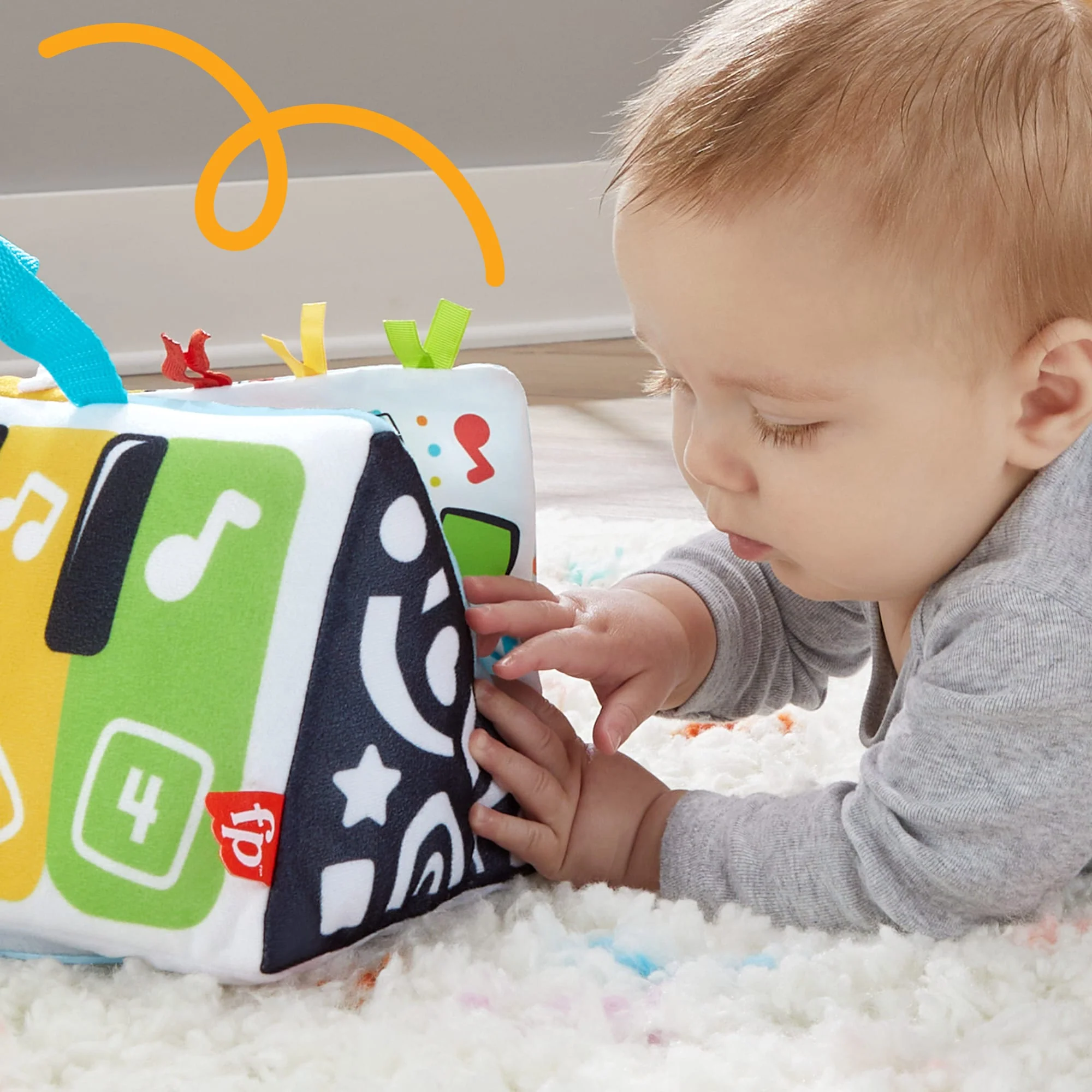 Fisher-Price Trappel En Speel Zachte Piano, Speelgoed Voor Baby'S Voor Spelen Op De Buik, Met Lichtjes En Muziek - Image 3