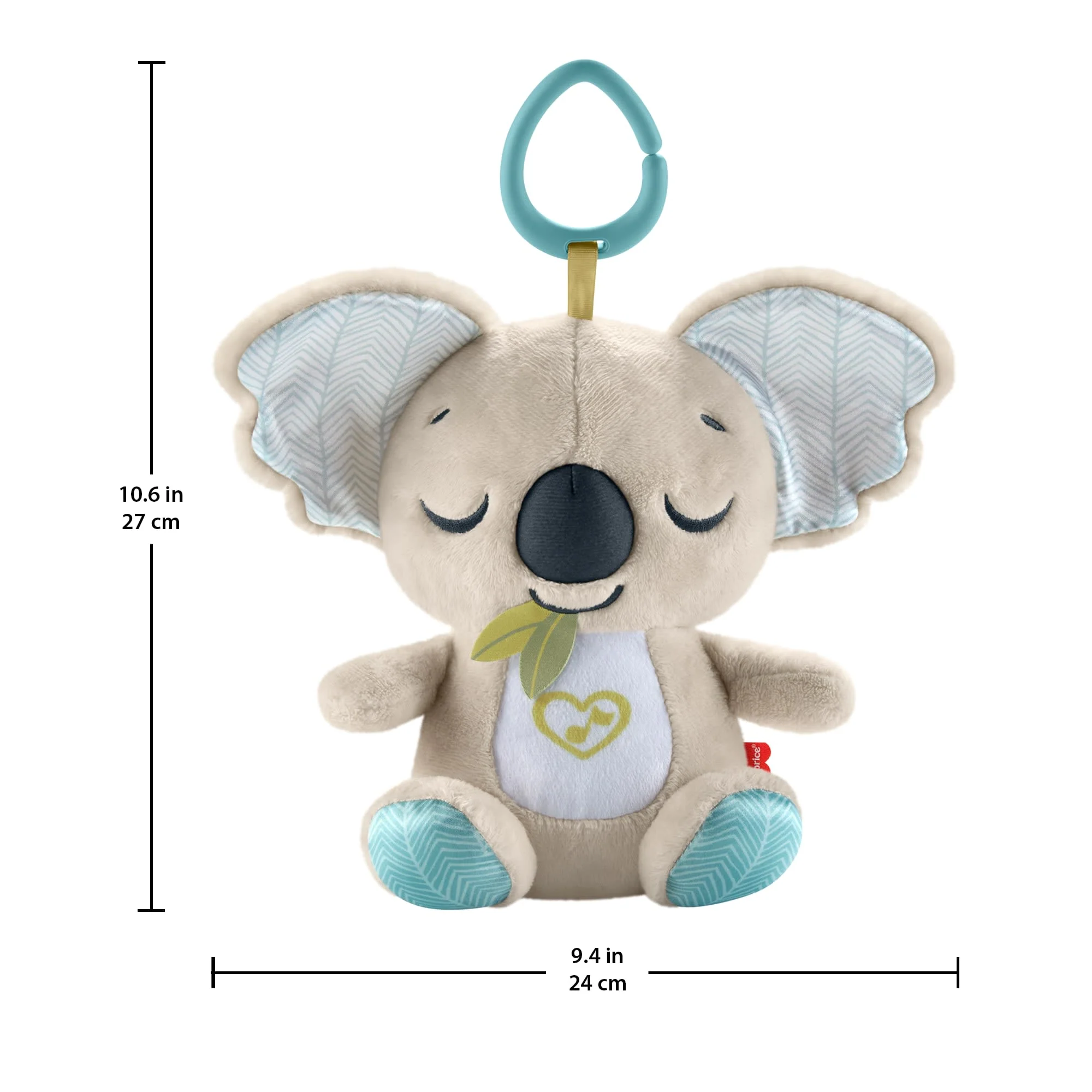Fisher-Price Koala Muzyczny przenośny uspokajacz Zawieszka do wózka Przytulanka Zabawka dla noworodków i niemowląt 0+ - Image 5