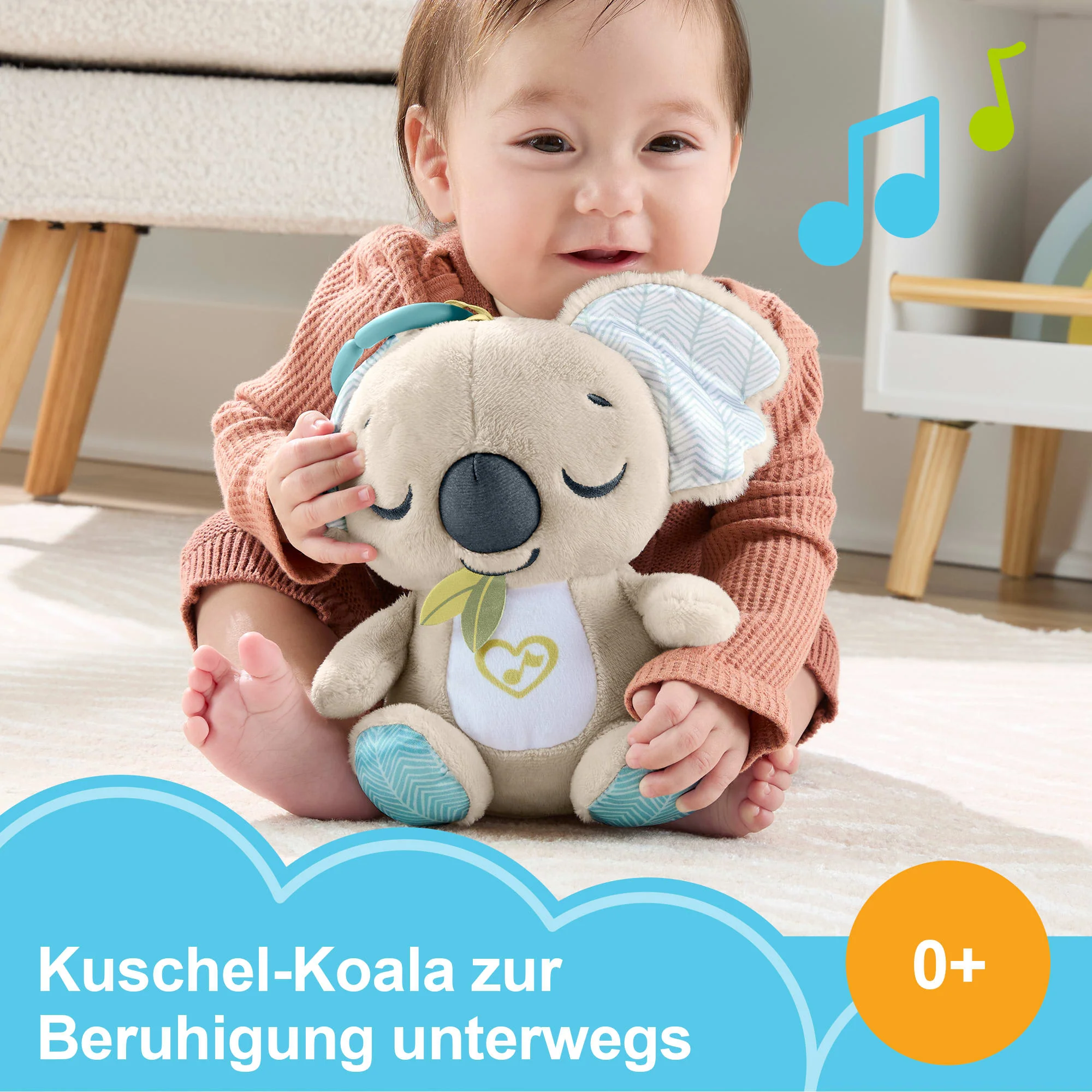 Fisher-Price Koala-Spieluhr Für Unterwegs, Plüsch-Spielzeug Für Neugeborene - Image 2
