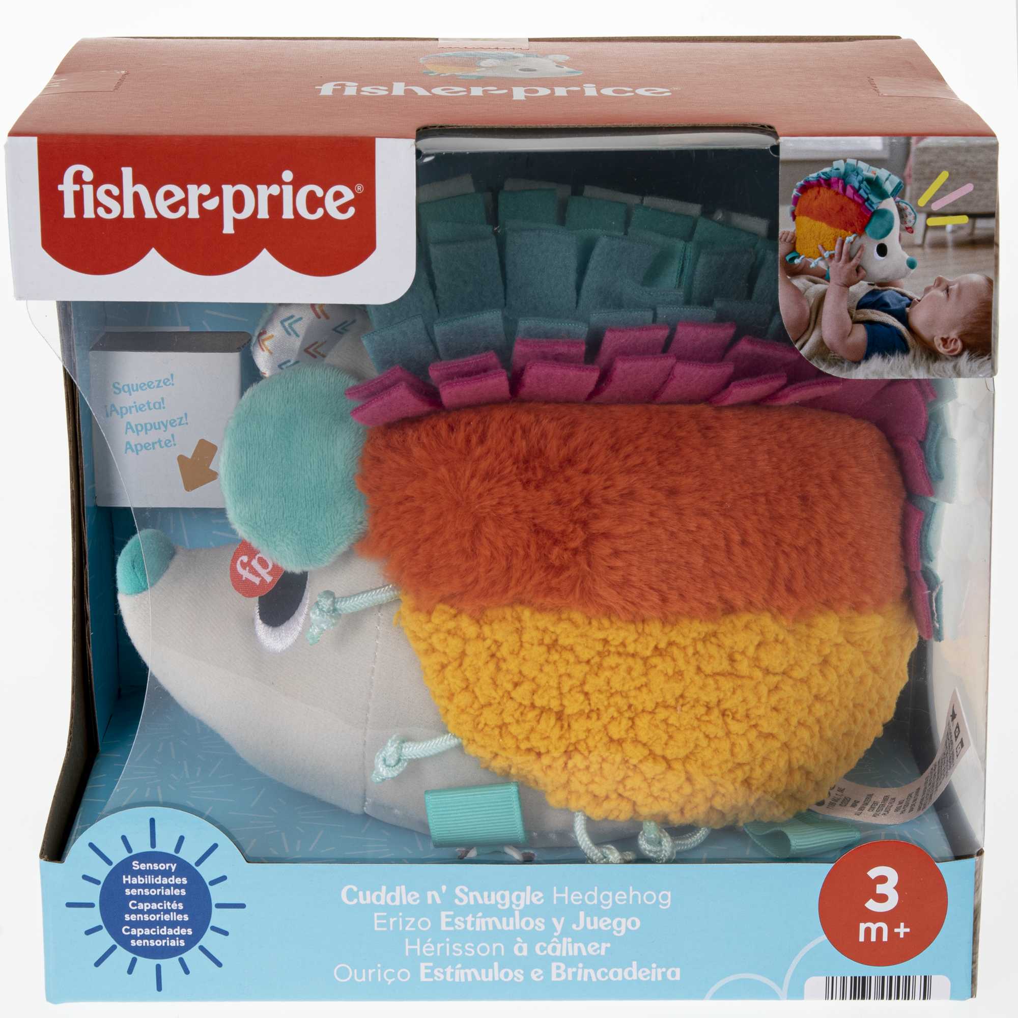 Fisher-Price® Kolorowy jeż Sensoryczna przytulanka - Image 6