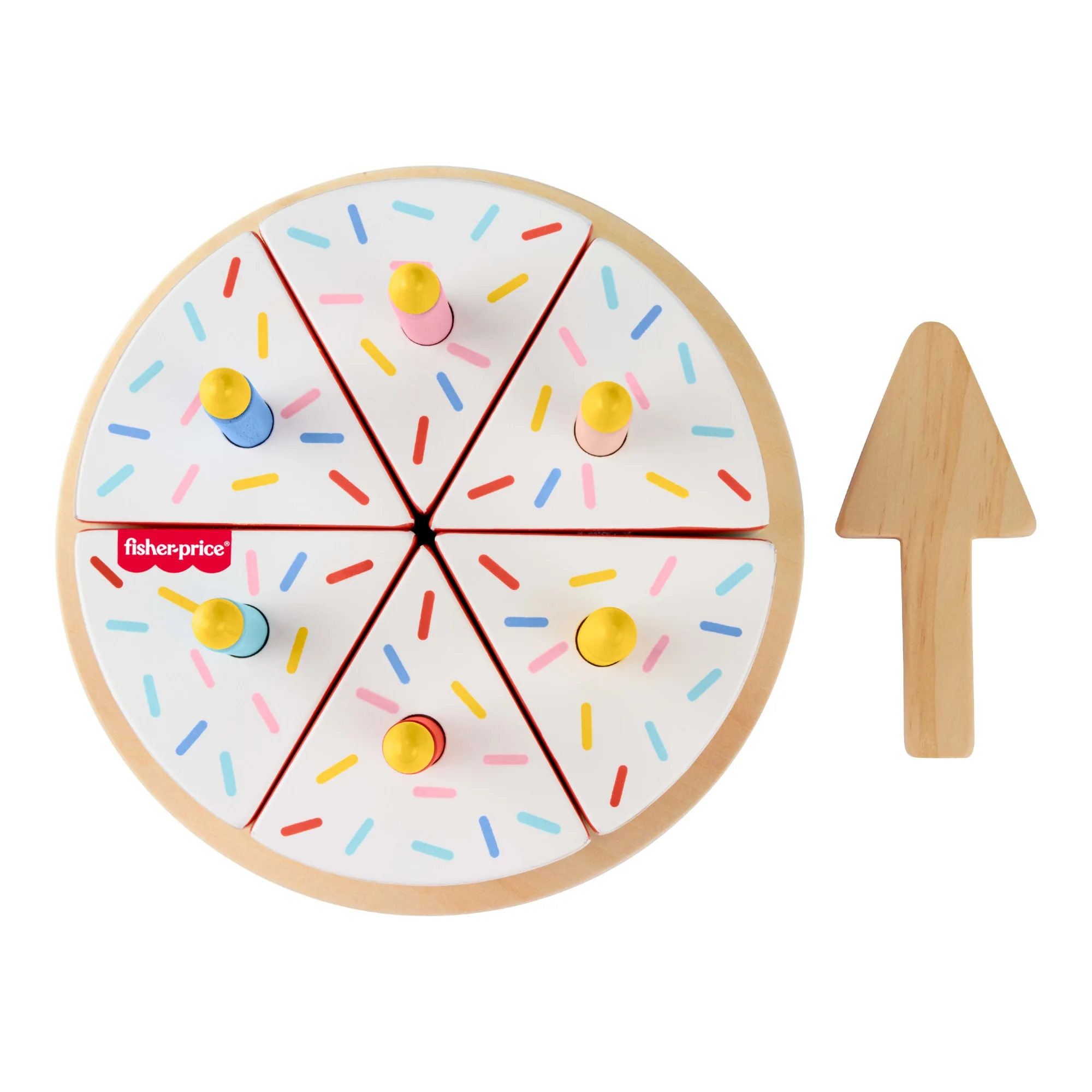 Fisher-Price Kuchen Aus Holz Kindergartenspielzeug, Set Mit Spielzeug-Lebensmitteln Zum Dekorieren Für Kindergartenkinder Ab 3 Jahren, 14 Holzteile - Image 5
