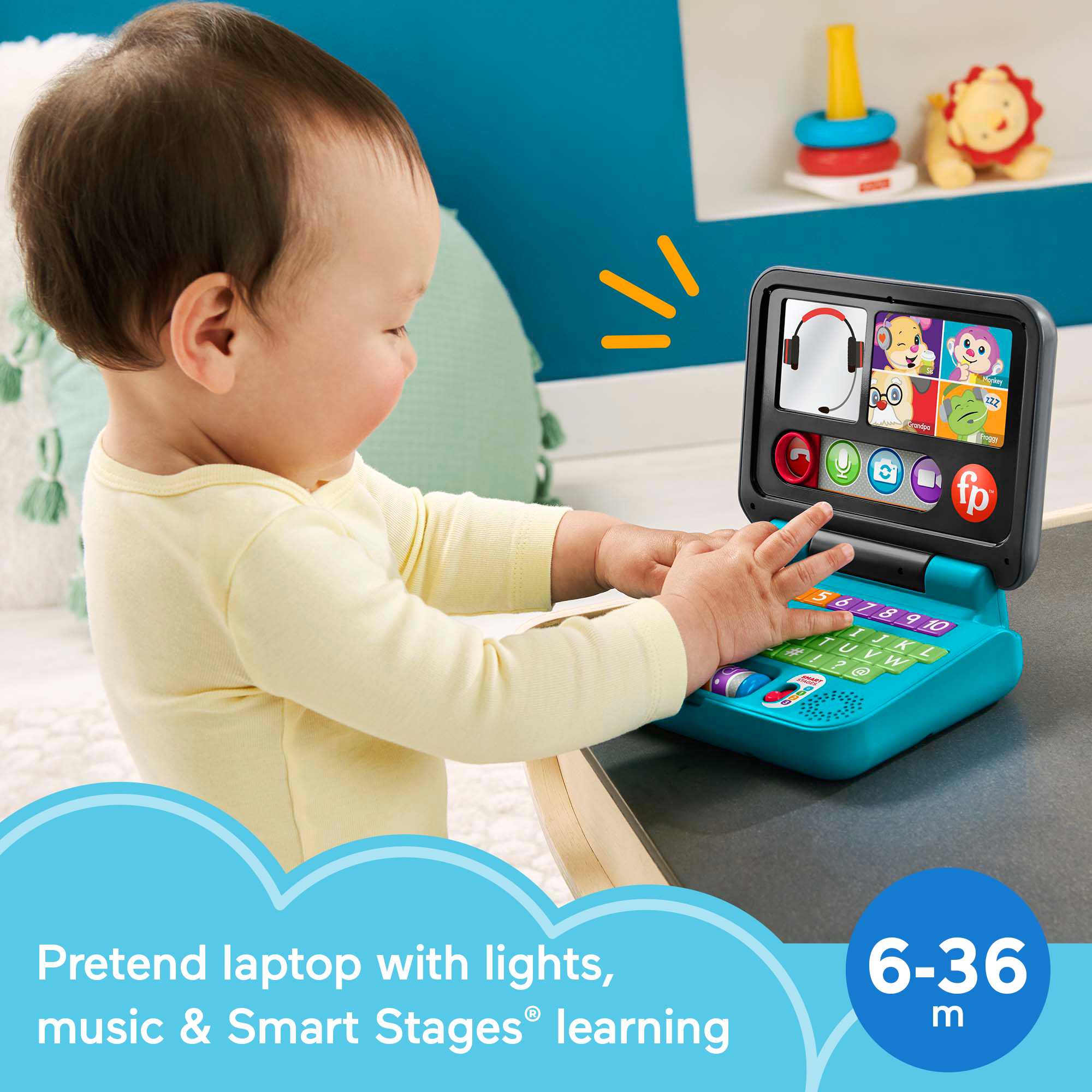 Fisher-Price Laugh & Learn Let's Connect Laptop - Image 2
