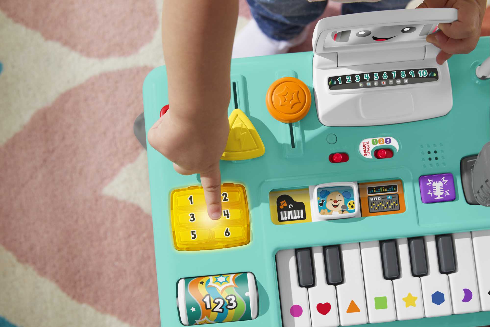 Fisher-Price Leerplezier Mixen En Leren Dj-Tafel, Muzikaal Educatief Speelgoed Voor Baby En Peuter, Meertalige Versie - Image 2