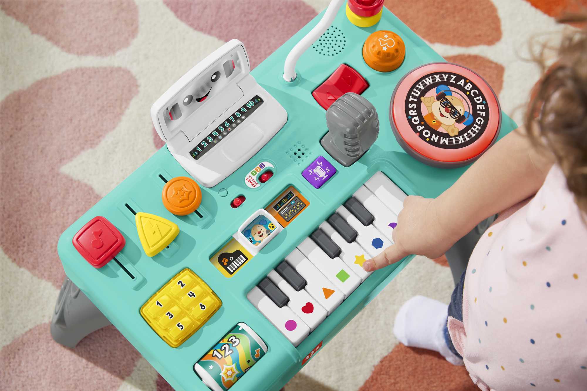 Fisher-Price Leerplezier Mixen En Leren Dj-Tafel, Muzikaal Educatief Speelgoed Voor Baby En Peuter, Meertalige Versie - Image 3