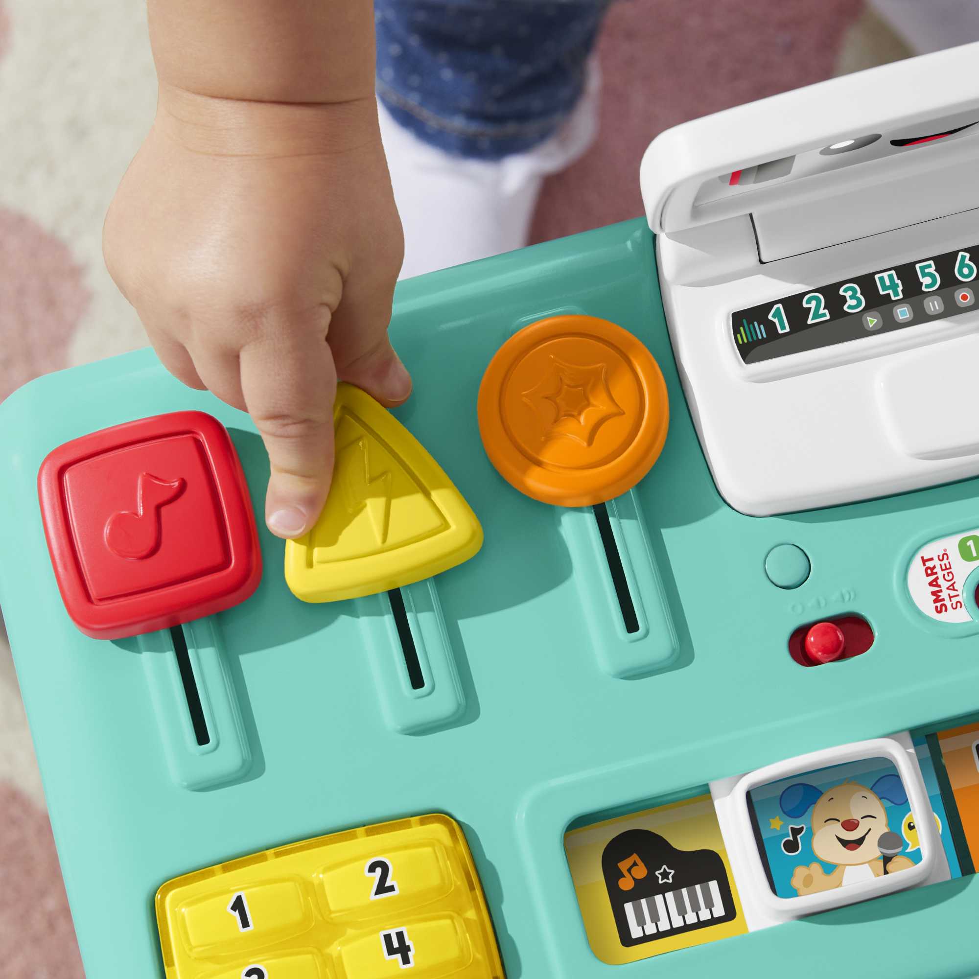 Fisher-Price Leerplezier Mixen En Leren Dj-Tafel, Muzikaal Educatief Speelgoed Voor Baby En Peuter, Meertalige Versie - Image 6