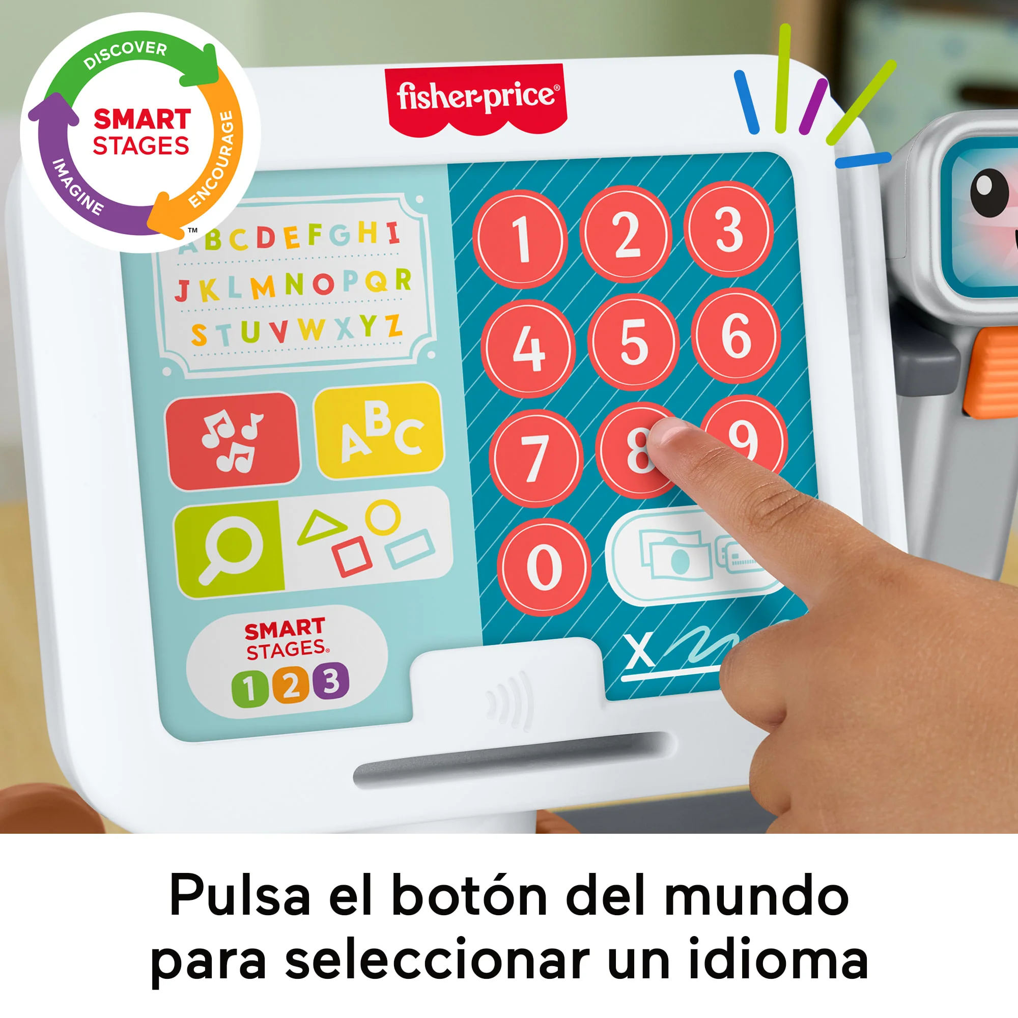 Caja Registradora Para Contar Y Comprar Laugh & Learn De Fisher-Price, Juguete De Aprendizaje Para Niñas Y Niños Pequeños, Versión Multilingüe - Image 3