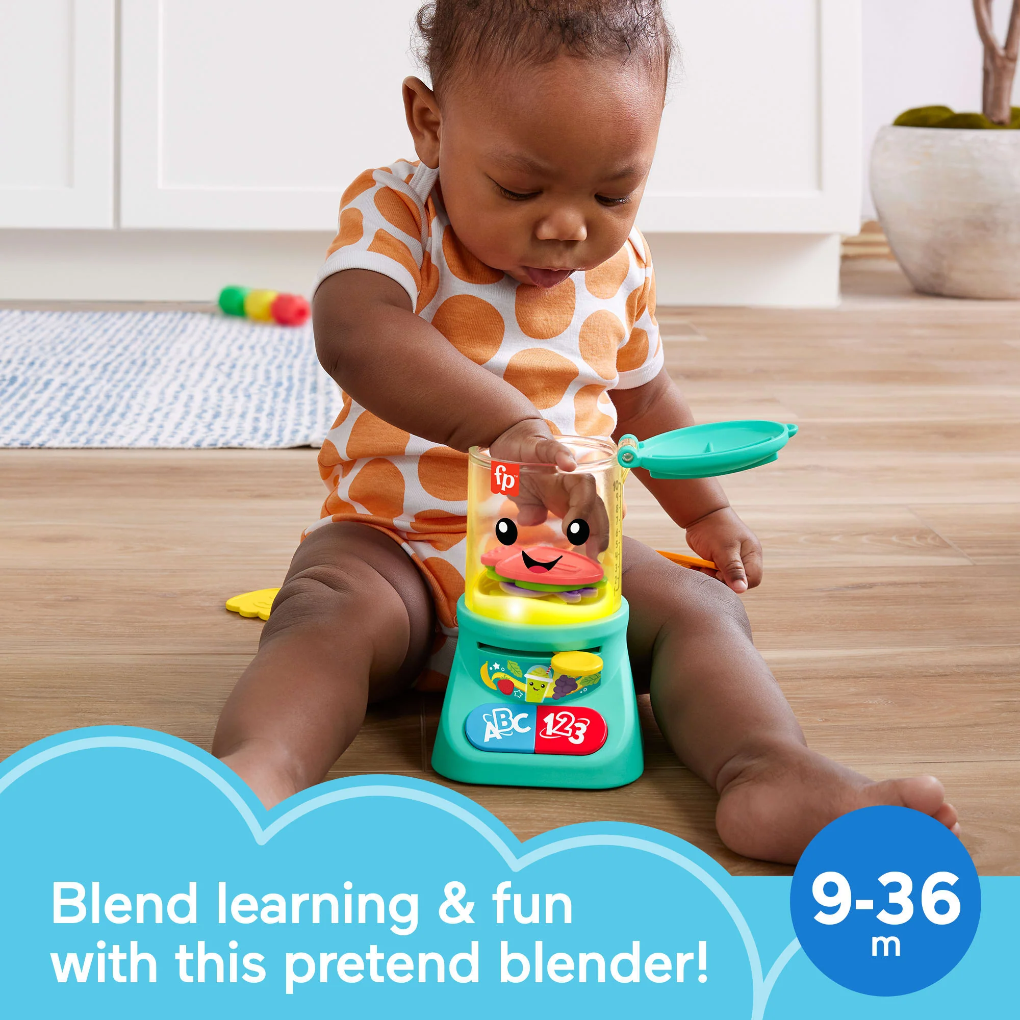Fisher-Price Laugh & Learn Counting & Colors Smoothie Maker Musical Toy Blender For Infants - Image 2