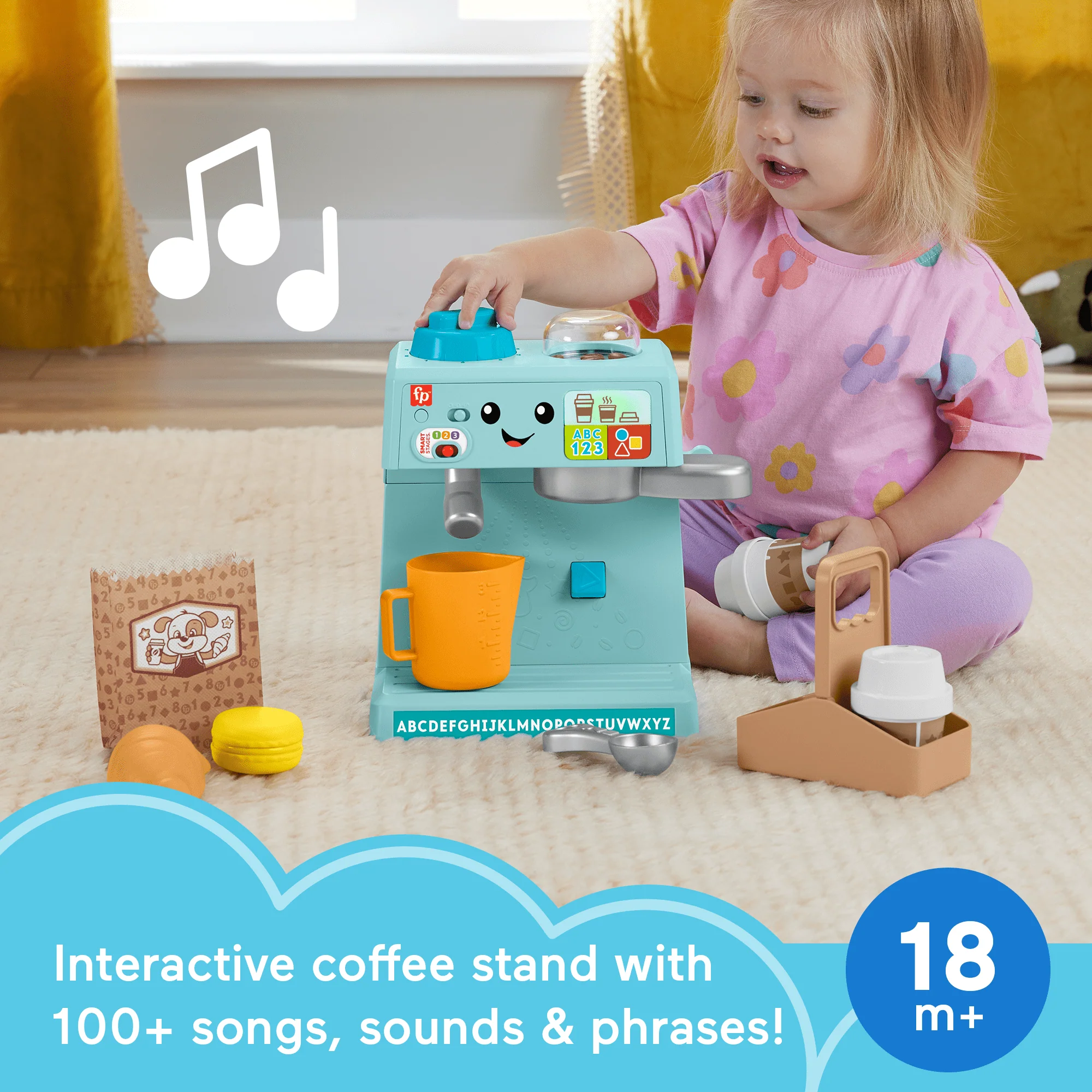 Fisher-Price Laugh & Learn Learn & Serve Coffee Cafe - Image 2