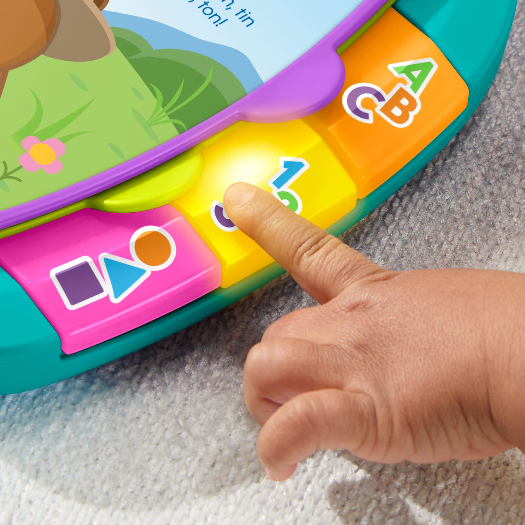Libro Interactivo De Aprendizaje Laugh & Learn De Fisher-Price, Juguete Musical Electrónico De Aprendizaje De Color Turquesa Para Bebés Y Niños Y Niñas Pequeños, Versión En Castellano - Image 5