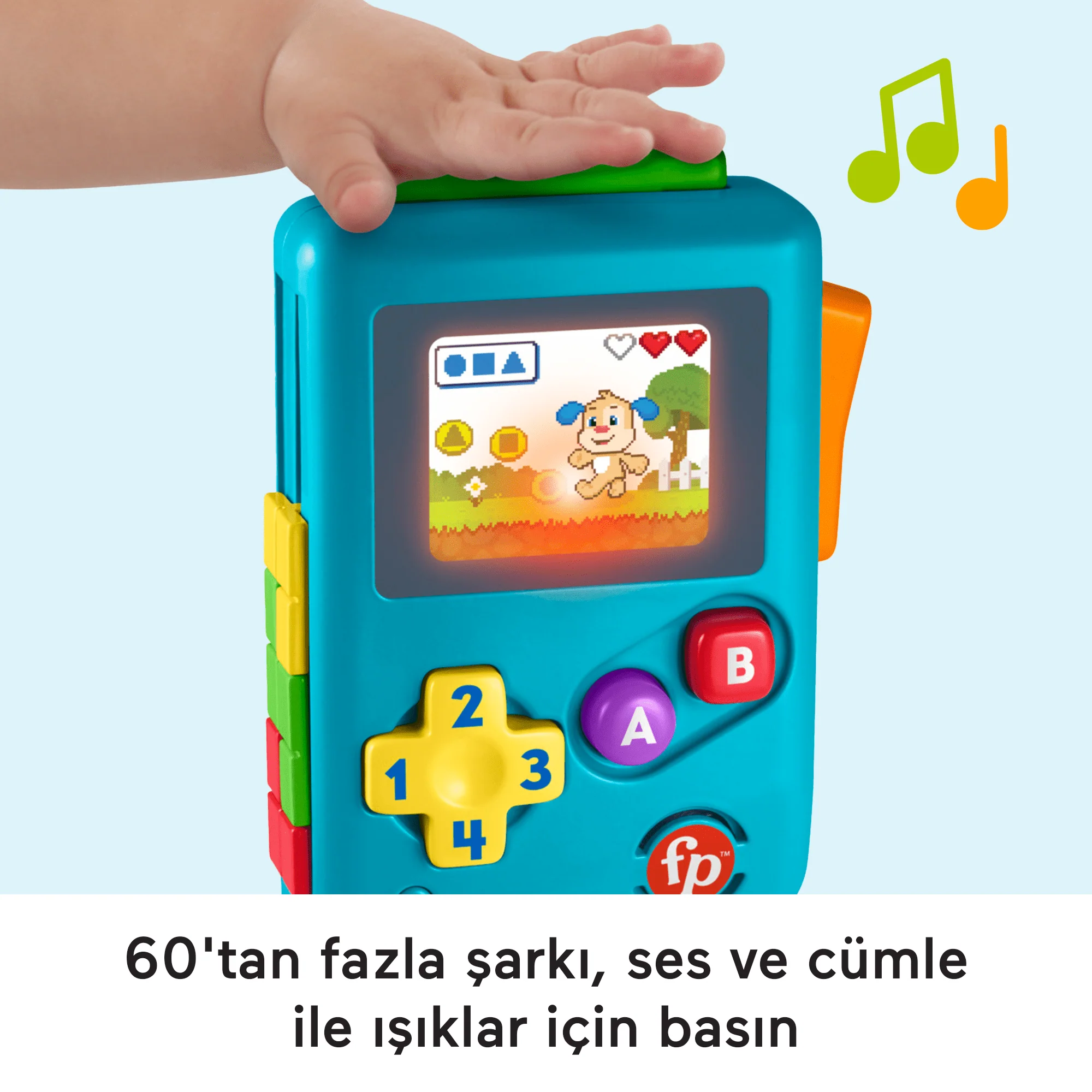 Türkçe Dil Desteğiyle Bebekler Ve Yürüme Çağındaki Çocuklar Için Fisher-Price Eğlen Ve Öğren Köpekçiğin Oyun Macerası Oyun Konsolu Oyuncağı - Image 2