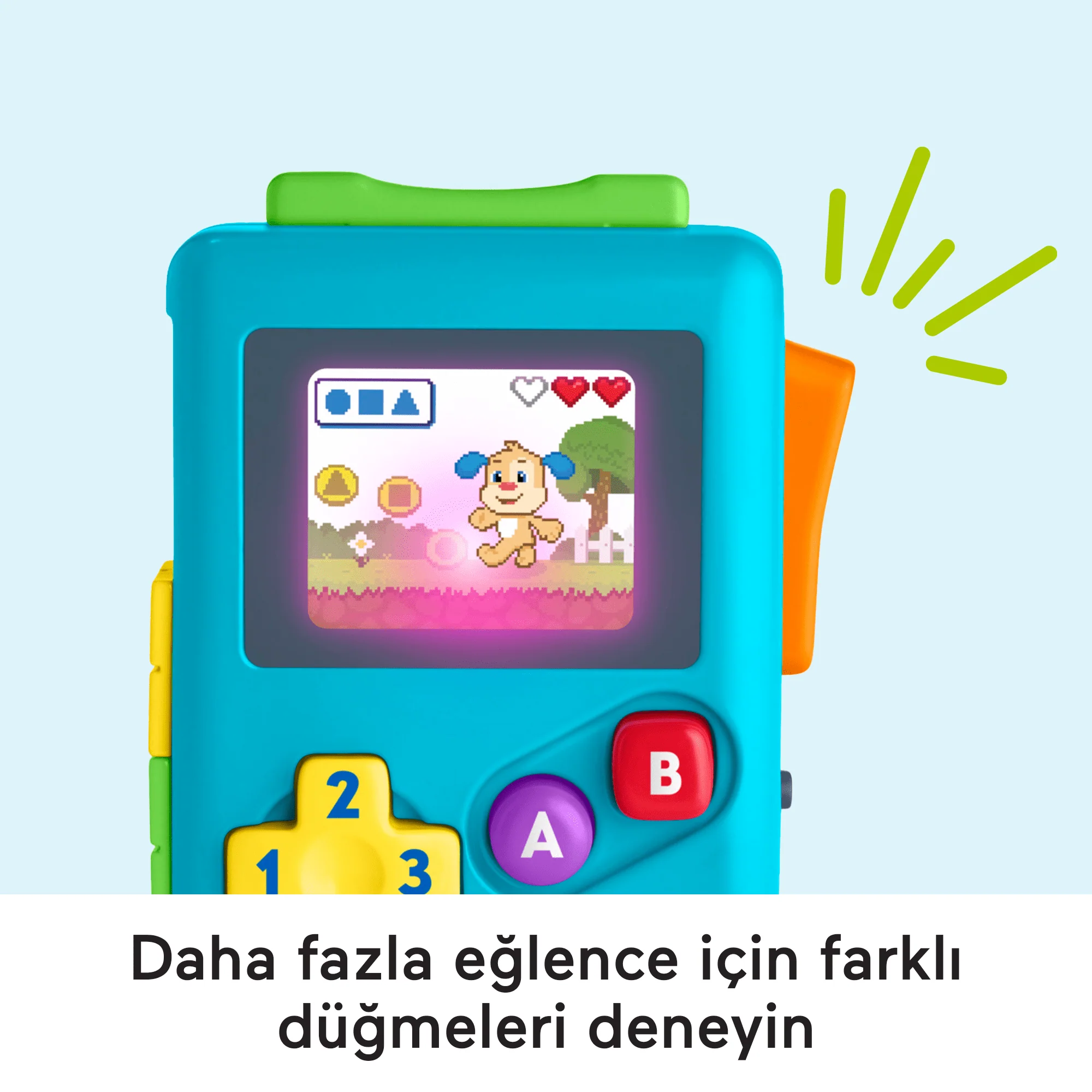 Türkçe Dil Desteğiyle Bebekler Ve Yürüme Çağındaki Çocuklar Için Fisher-Price Eğlen Ve Öğren Köpekçiğin Oyun Macerası Oyun Konsolu Oyuncağı - Image 4