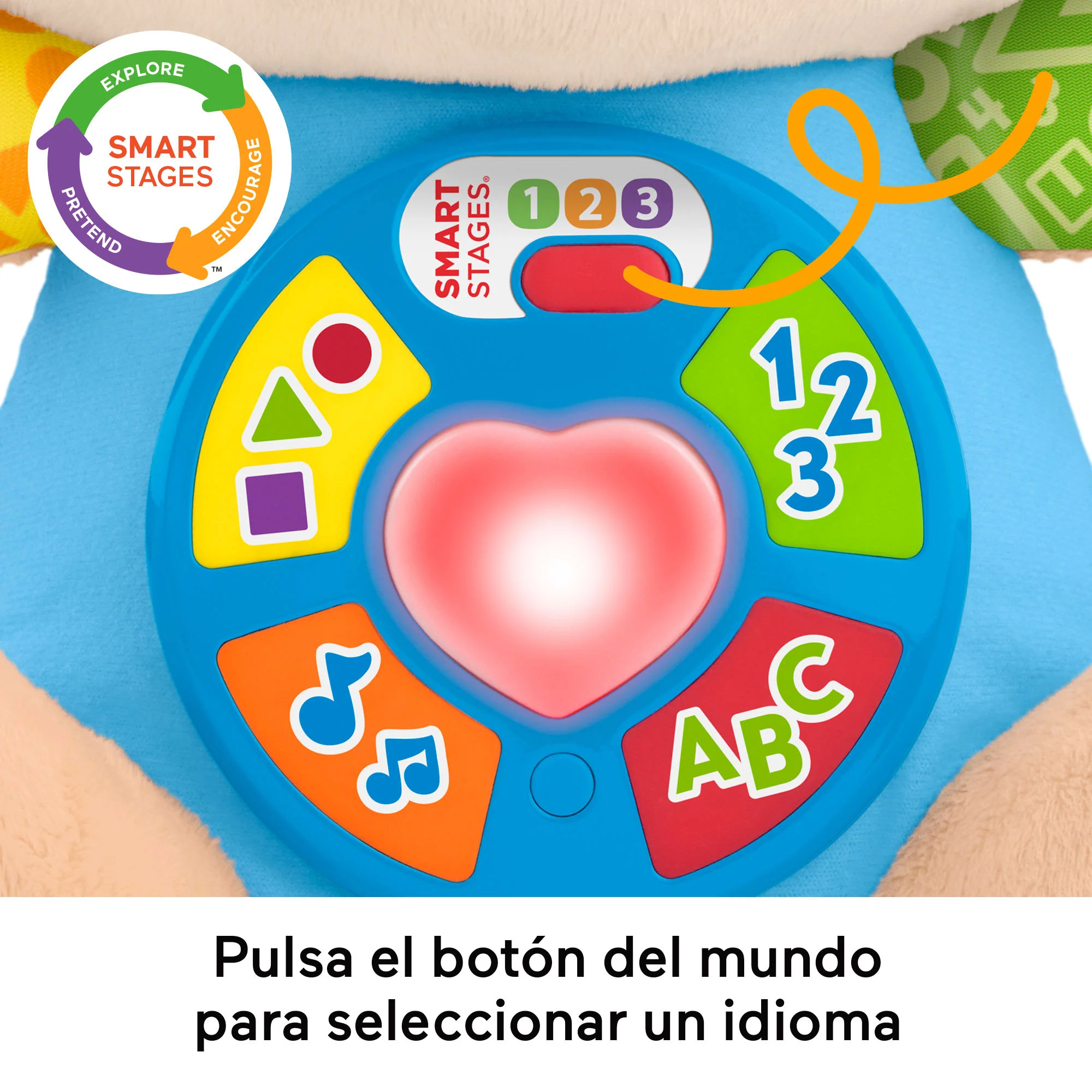 Juguete De Aprendizaje Musical Perrito Con Smart Stages De Laugh & Learn De Fisher-Price, Peluche Para Bebés En Versión Multilingüe - Image 3
