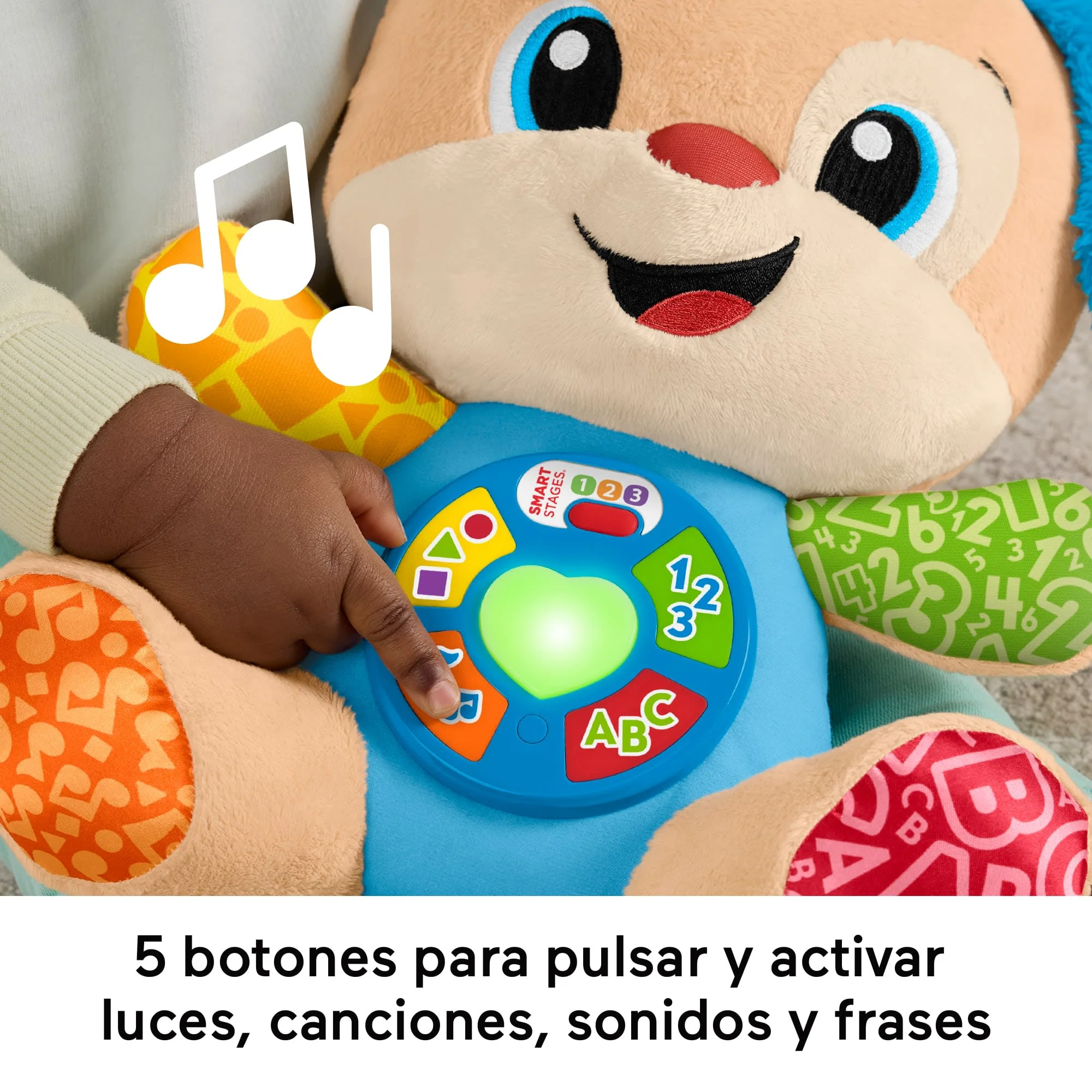 Juguete De Aprendizaje Musical Perrito Con Smart Stages De Laugh & Learn De Fisher-Price, Peluche Para Bebés En Versión Multilingüe - Image 4